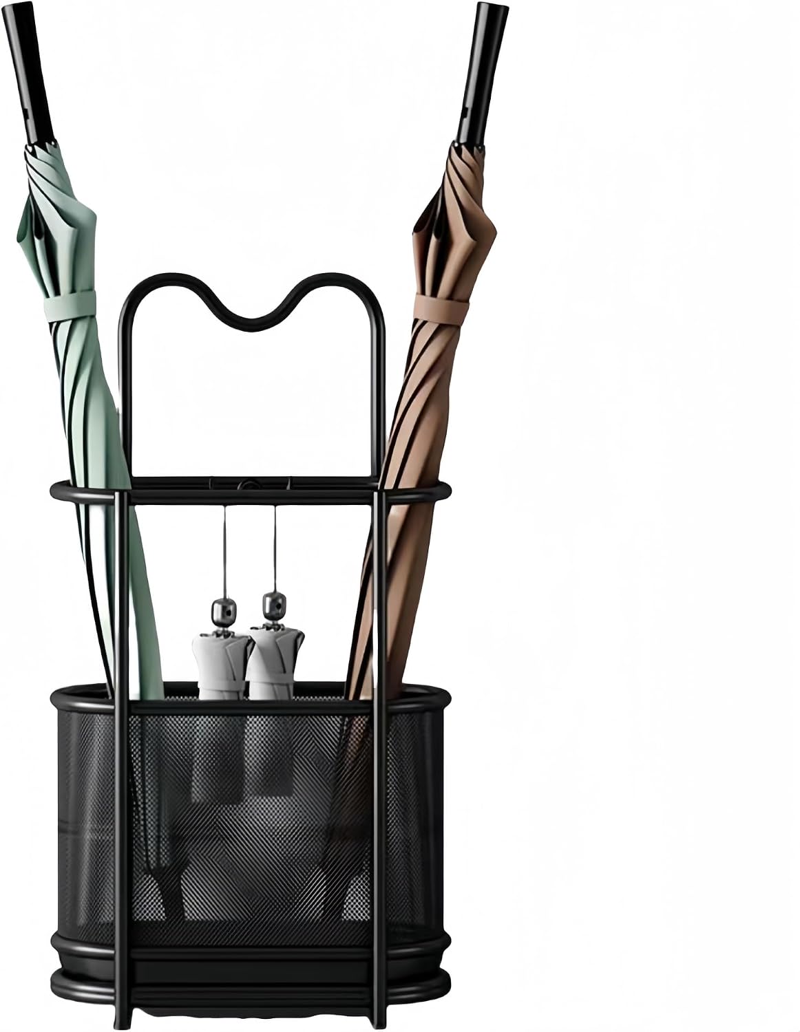 Metal Umbrella Stand, Stylish Storage for Magazines & Newspapers, Perfect for Home or Office Entryway, Corridor, Durable Design, Modern Décor Accessory