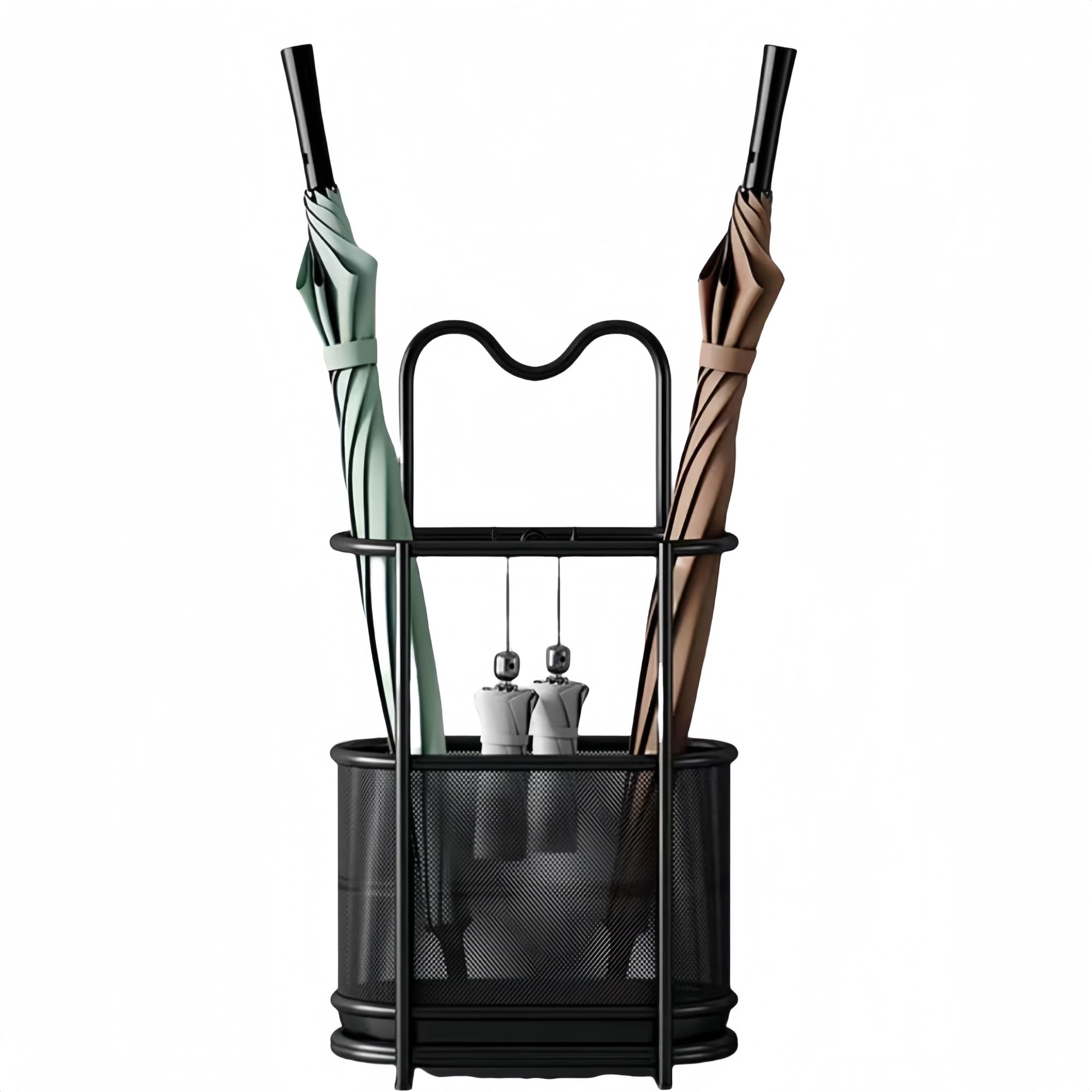 GHHVFEC Metal Umbrella Stand, Stylish Storage for Magazines & Newspapers, Perfect for Home or Office Entryway, Corridor, Durable Design, Modern Décor Accessory