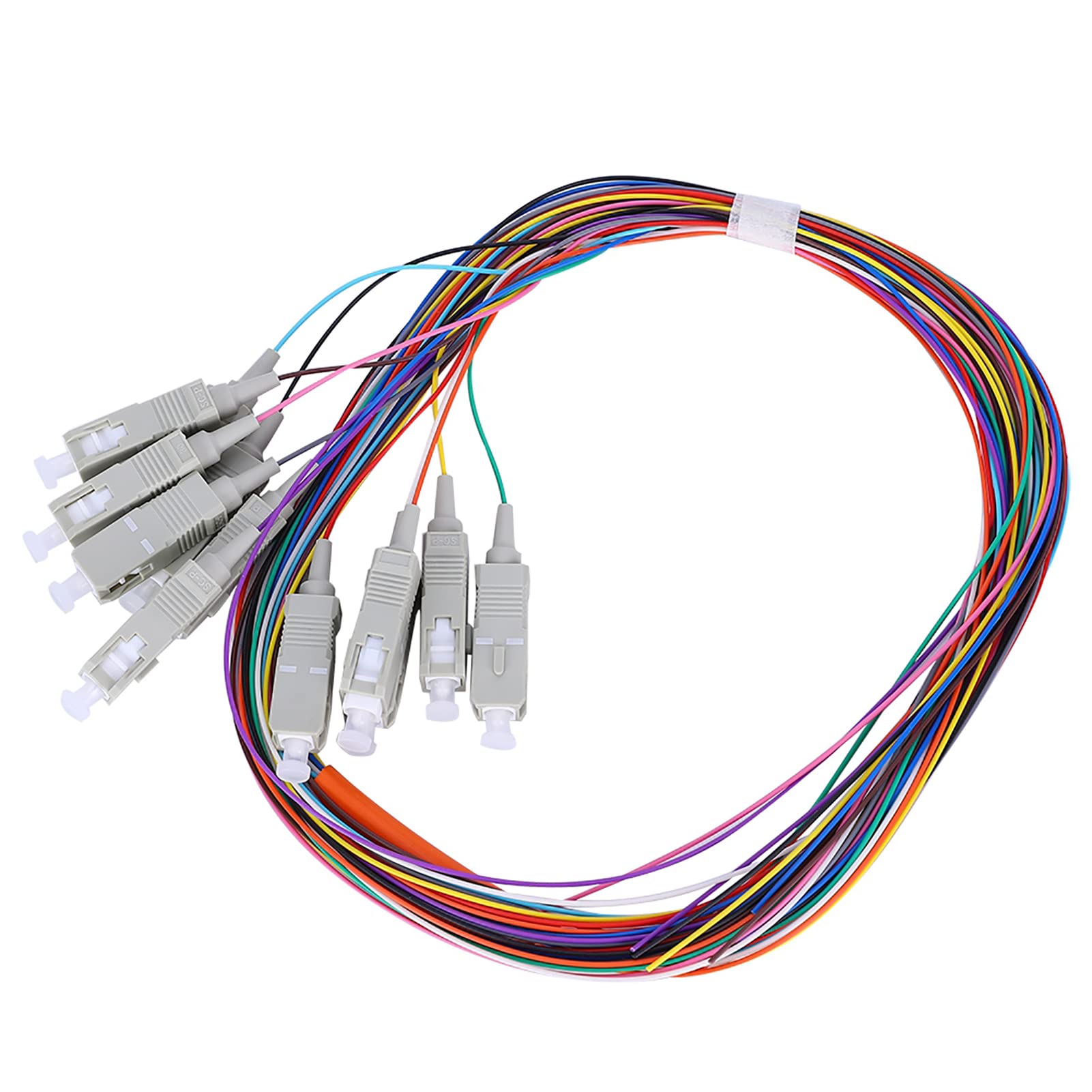 Cavo Pigtail in Fibra SC/UPC 62.5/125,Cavo Pigtail in Fibra Multimodale, Cavo Pigtail in Fibra Multimodale Livello Classe Portante 12 Core con Guscio in PVC Per Sistemi E Strumenti di Comunicazione I