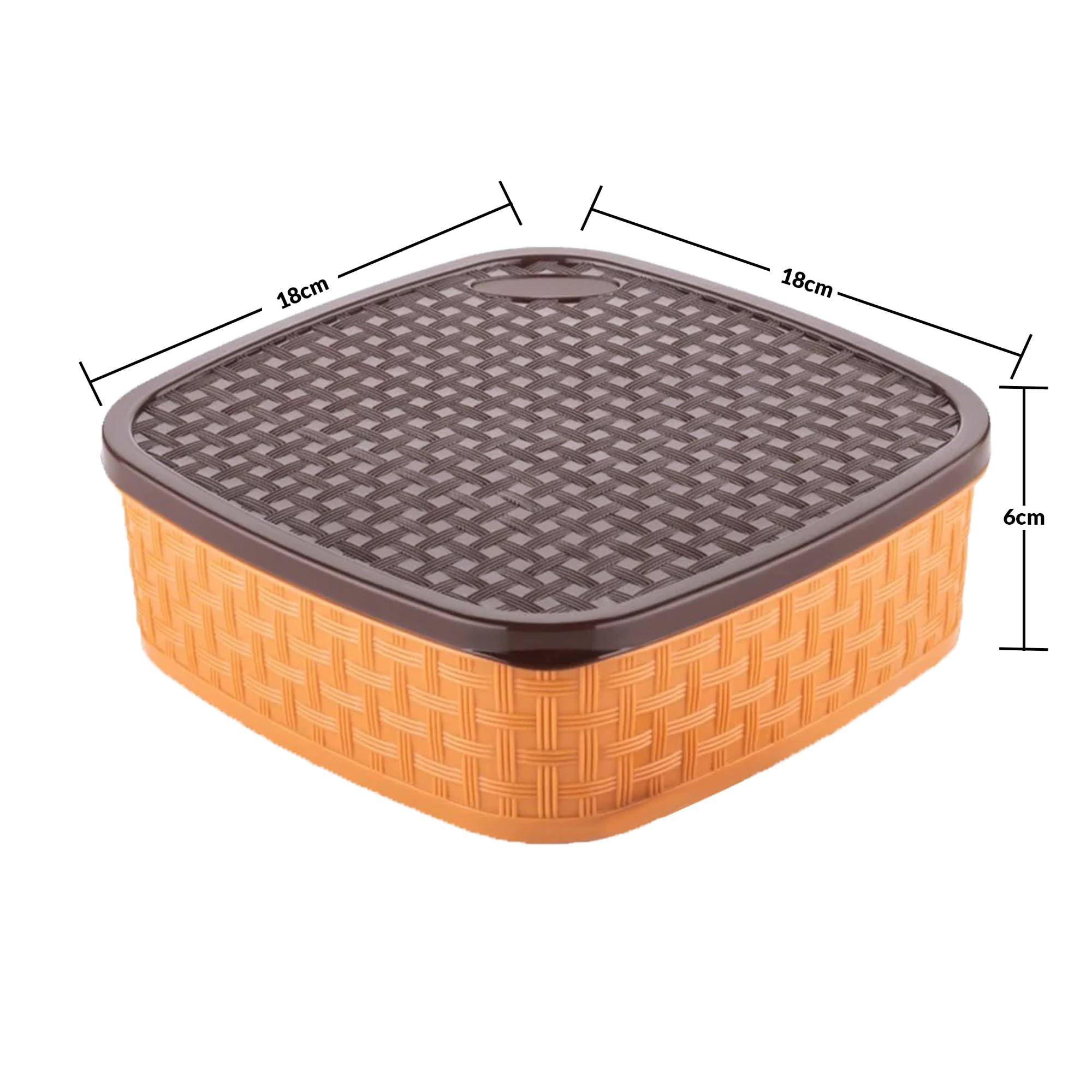 Pick N Save Plastic Spice Box with 7 Compartments - Multipurpose Masala Dabba Organizer for Kitchen (Square) - Image 4