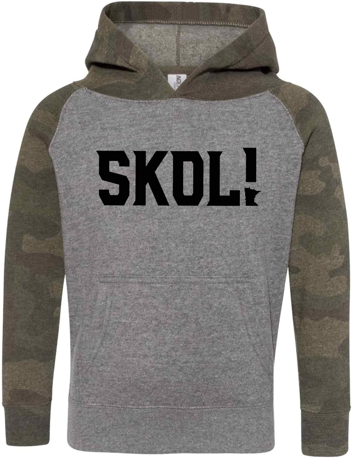 Youth Toddler SKOL Hoodie Vikings Boys Unisex Shirt Minnesota Sweatshirt Kid Child Gift Soft Grey Camo Hoodie