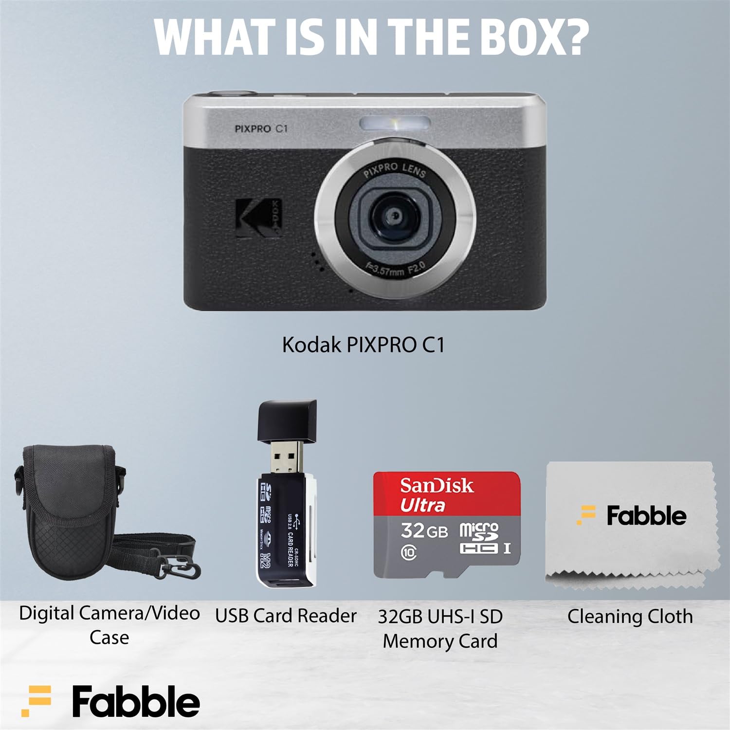 Buy Kodak PIXPRO C1 Compact Digital Camera (Black) with 32GB
