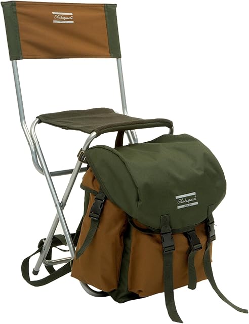 Shakespeare Deluxe Rucksack Chair - Brown/Green