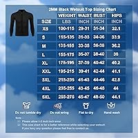Vista 7 de Wetsuit Top Men,2mm Mens Wetsuit Top 3mm Long Sleeve Wetsuit Jacket Men Front Zip Warm Wets Suit Jackets for Men Stretch Mens Wetsuit Top