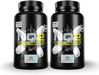 MRI Performance NO2 Nitric Oxide Booster, Original Formula with 3,000mg L-Arginine & AAKG, Supports Nitric Oxide Production, Healthy Blood Pressure & Heart Health 90 Caplets (2 Pack)