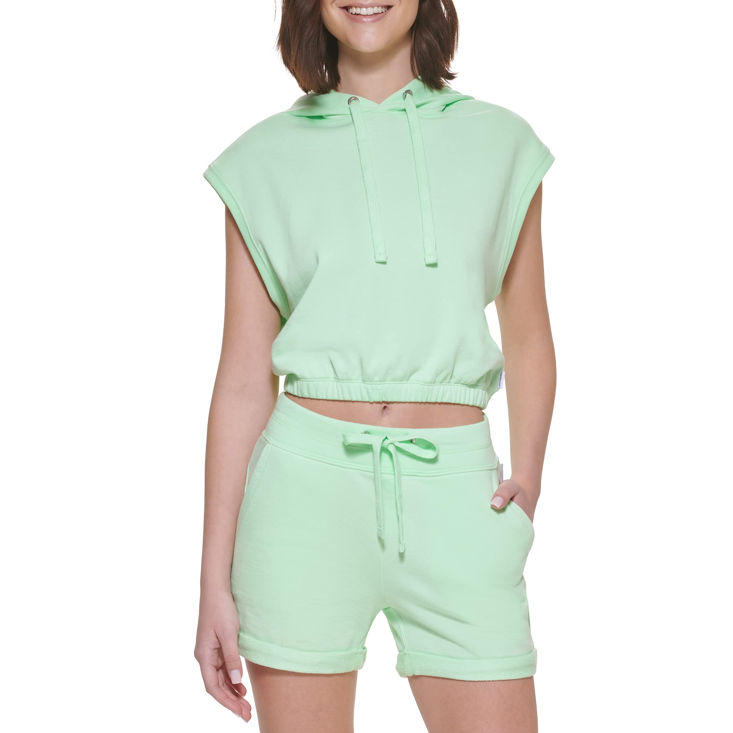 Calvin KleinWomen's Sleeveless Pullover Hoodie