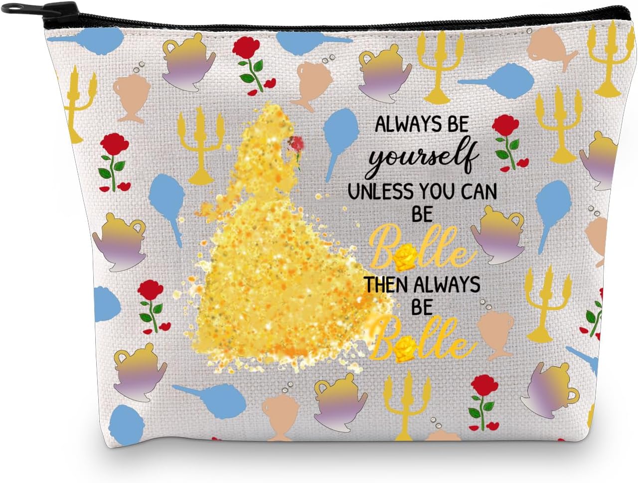 XYANFA Movie Makeup Bag Movie Fans Gift Princess Birthday Gift Fairy Tales Cosmetic Bag