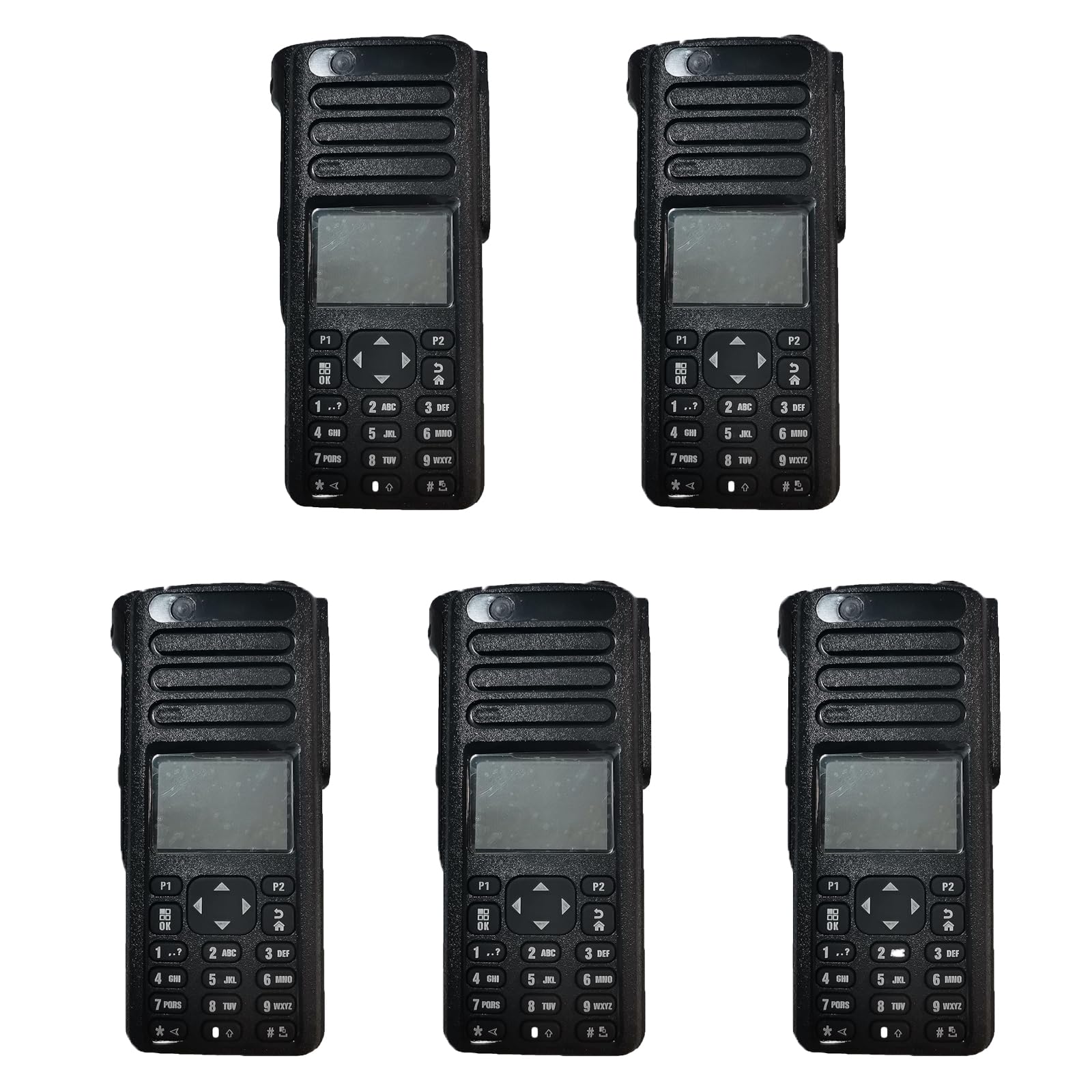 Amazingxiax 5Pack Repair Kit Housing Case Front Cover with Speaker LCD Display Mainboard Compatible for XPR7550E