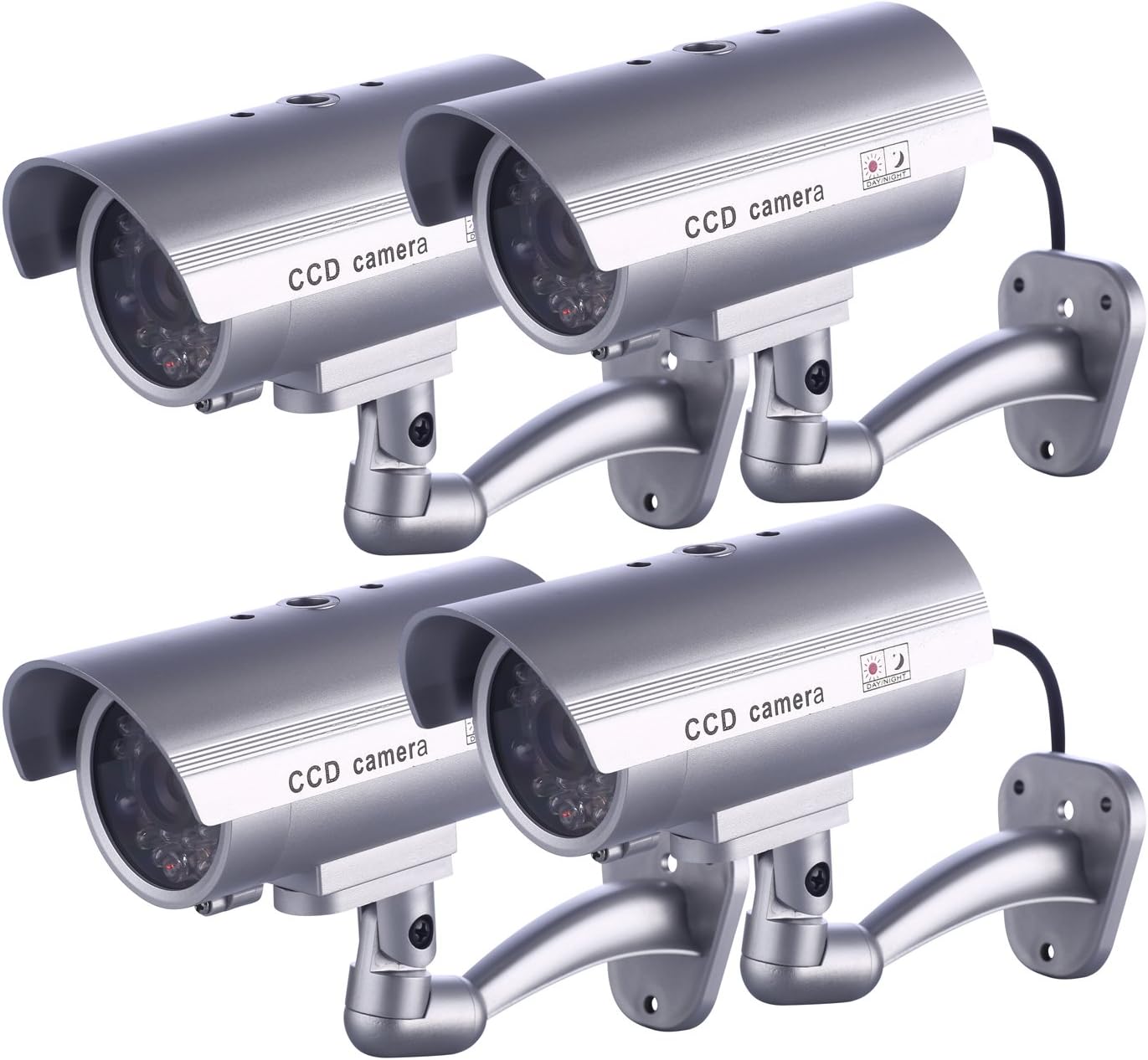 4 x Fake Dummy Camera IDAODAN Realistic Security CCTV Surveillance for