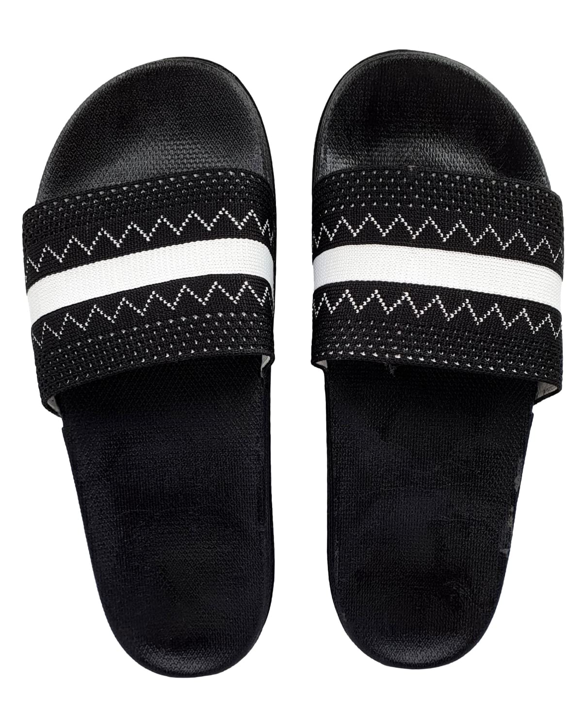 Pampy Angel Fly Knitt ZigZag Womens Flip Flops Slides Back Open Household Comfortable Slippers Black,38 (Euro) (B09ML8VL26) Amazon Price History, Amazon Price Tracker