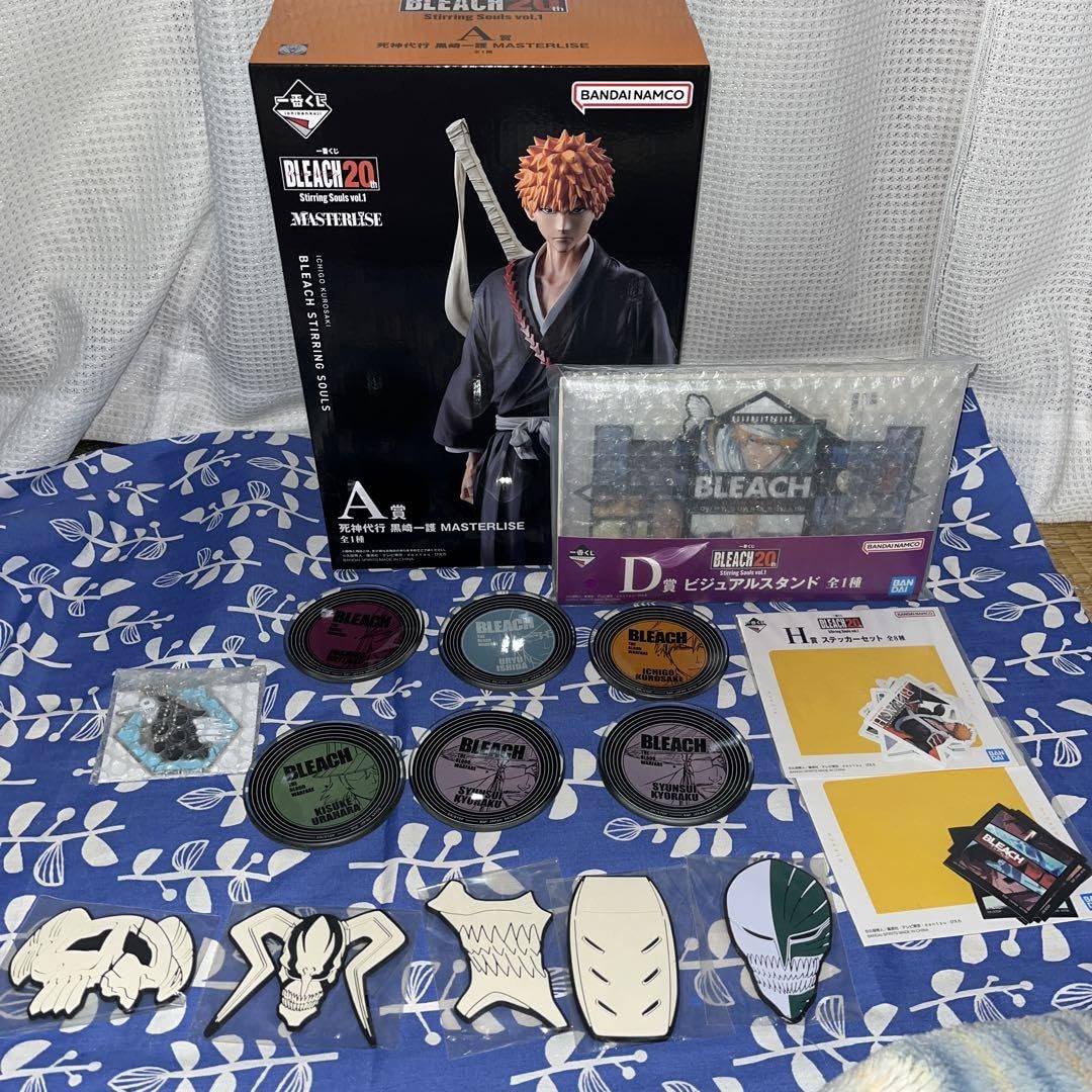 一番くじBLEACH 20th A賞黒崎一護D賞ビジュアルスタンド他セット 一番くじBLEACH 20th A賞黒崎一護D賞ビジュアルスタンド他セット