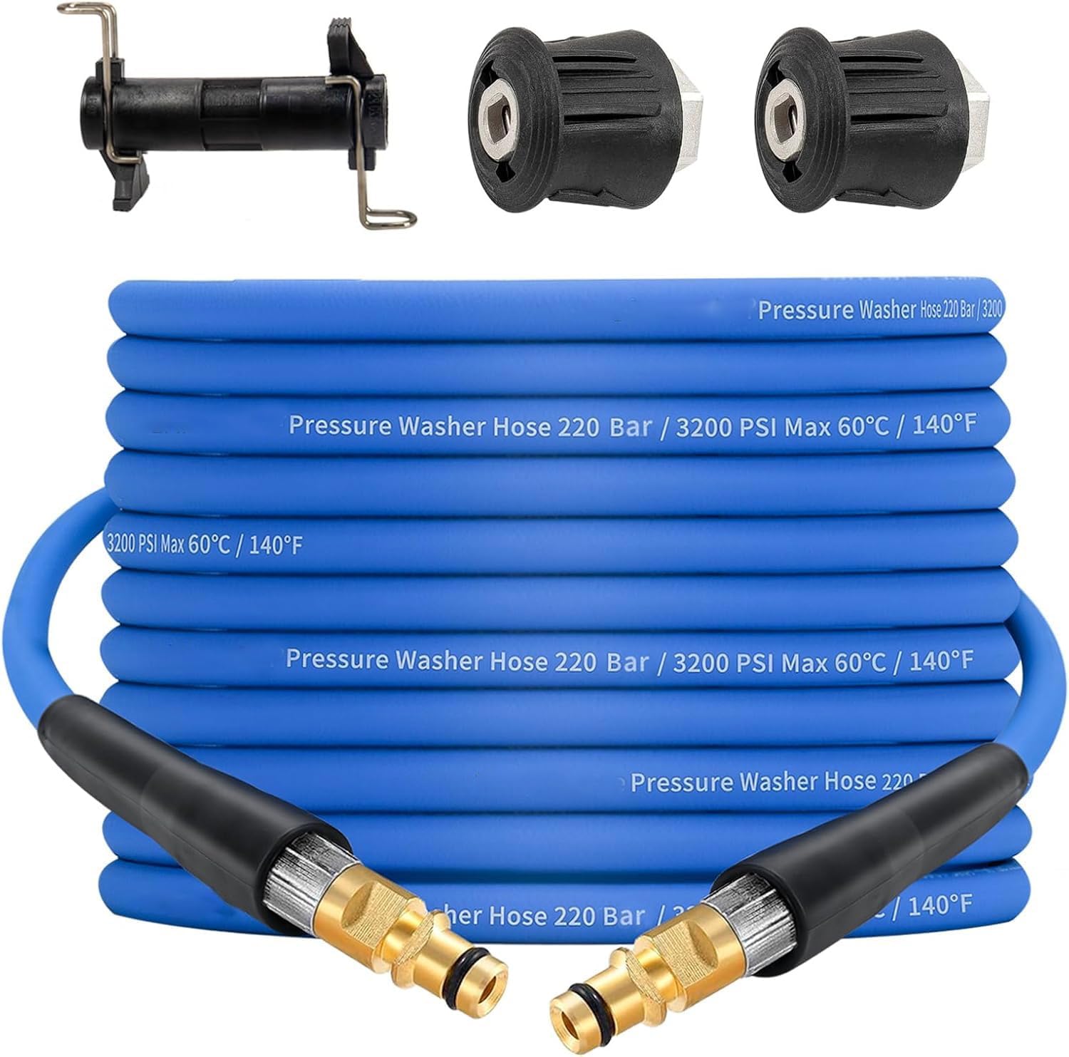 3200 PSI Super Flexible Kink Resistant Replacement Hose for Karcher K2 K3 K4 K5 K6 K7 Pressure Washer with Click Quick Connector (For Kärcher K Series,82FT)