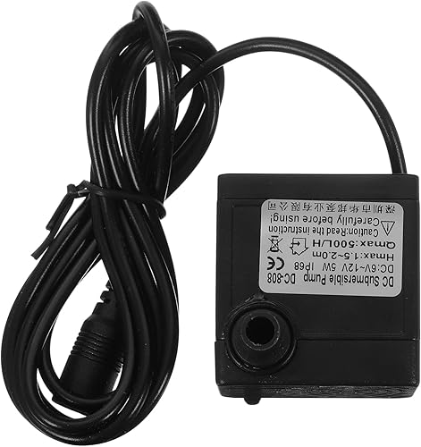 Bomba de agua solar 6-12v 5w 500lh Bomba sumergible para acuario tanque de peces 4.9 ft Max Head