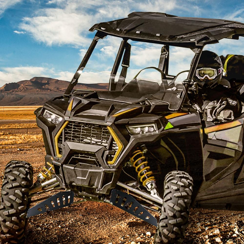 UTV A-Arm Guards For Polaris RZR 1000 XP - 4mm Aluminum Front Splash Protectors 2014-2018
