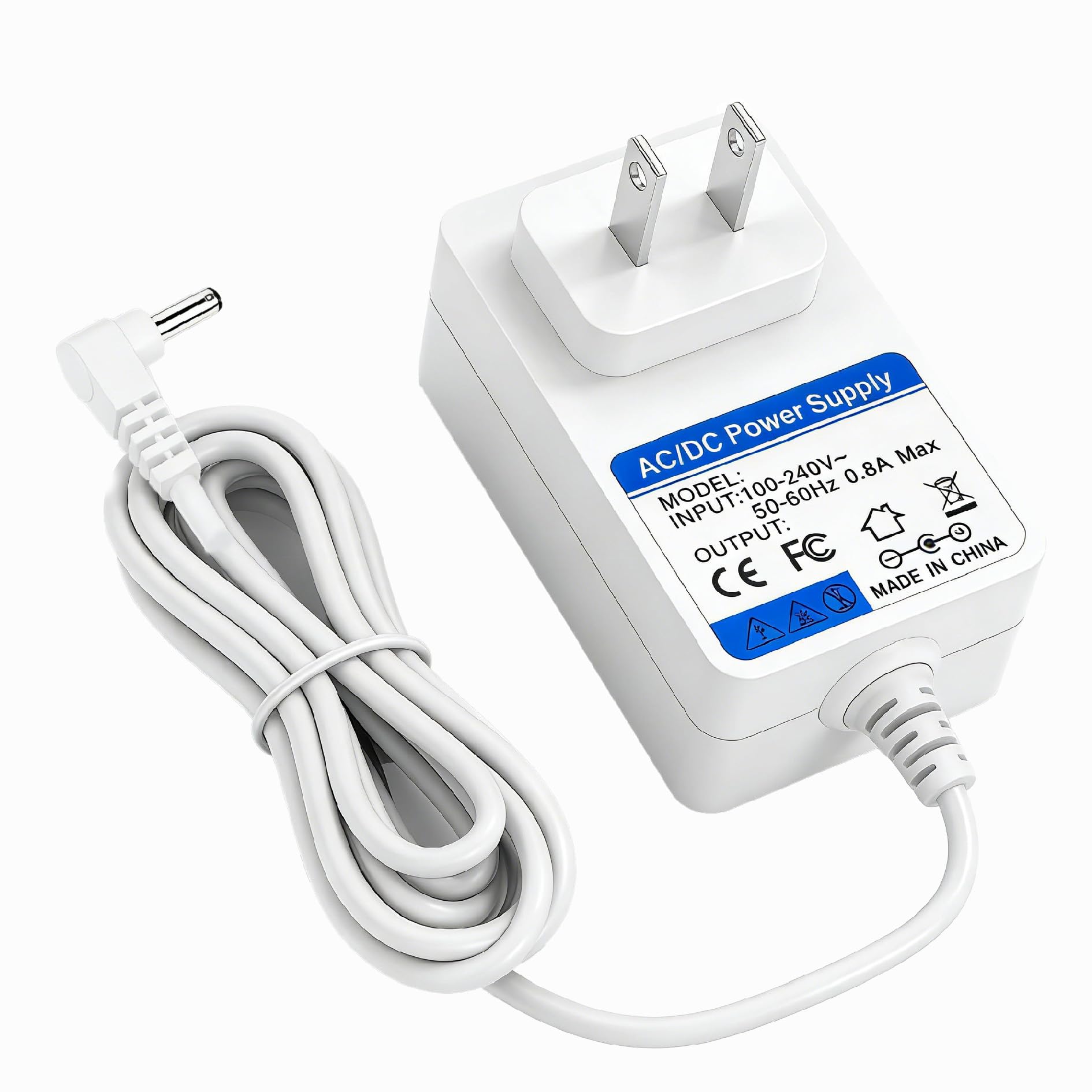 Photo 1 of ?8.4V 1A for Smart DIY Motorized Electric Roller Blinds Window Shades Drive Motorompatible 7.4V 7.2v RF433 AM25 RF Rechargeable Battery Powered CH0161-0841000F 8.4VDC Power Supply Cord PSU