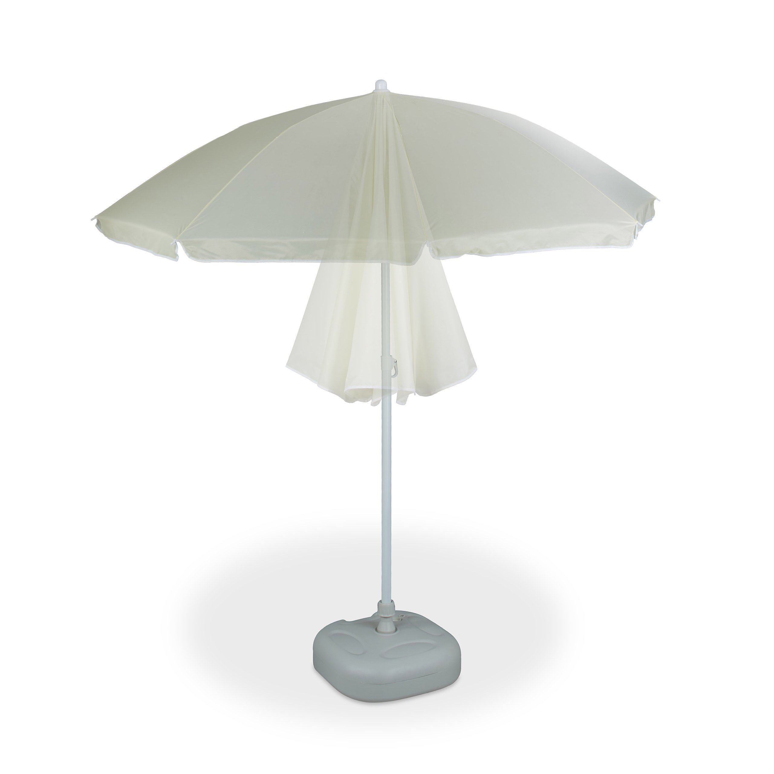 Relaxdays Ombrellone da Giardino, Spiaggia, 8 Stecche, Inclinabile - Ombrellone da Giardino, Spiaggia, 8 Stecche, inclinabile Unisex Adulto