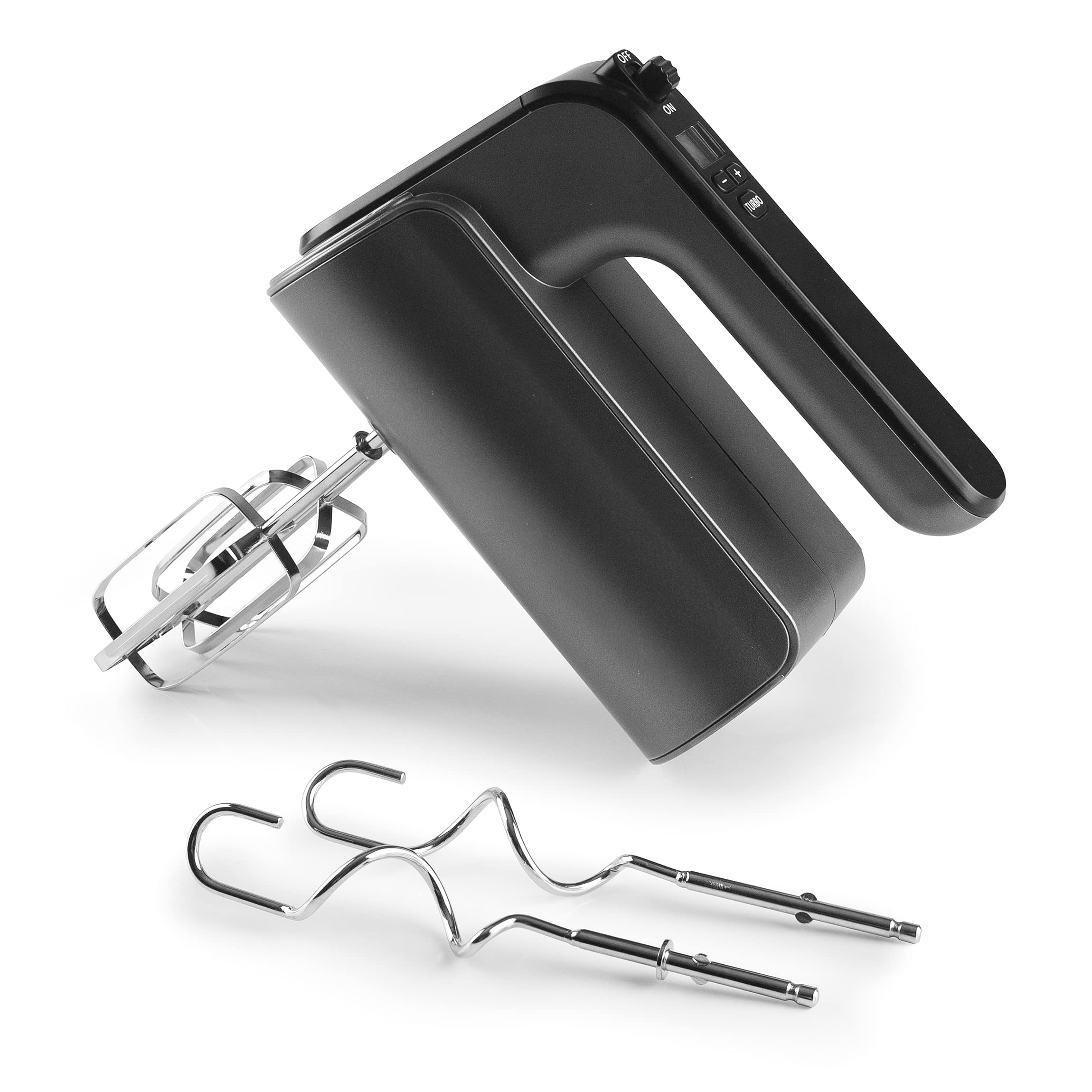 Lacor 69374 - Batidor Amasador, Batidora de Mano, Incluye Varillas TitanPro | Para montar, emulsionar y mezclar; diseñado para acompañarte en tus preparaciones diarias con comodidad y buen resultado