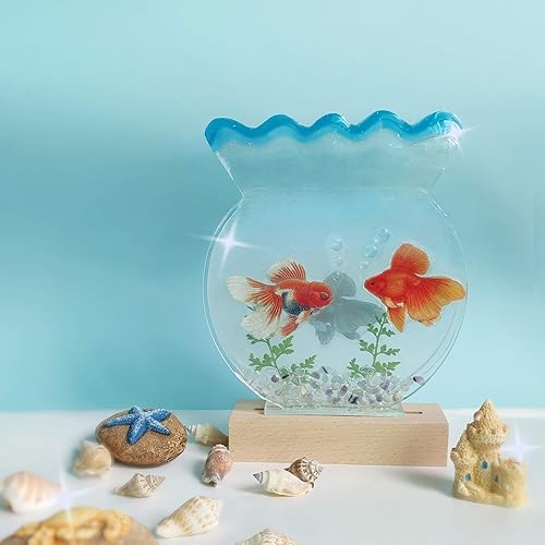 Miniatura 3 de Base de luz LED de madera para exhibición de arte de resina, cristal láser, vidrio, lote de pisapapeles 4 en juego de 2.8-5.9 pulgadas