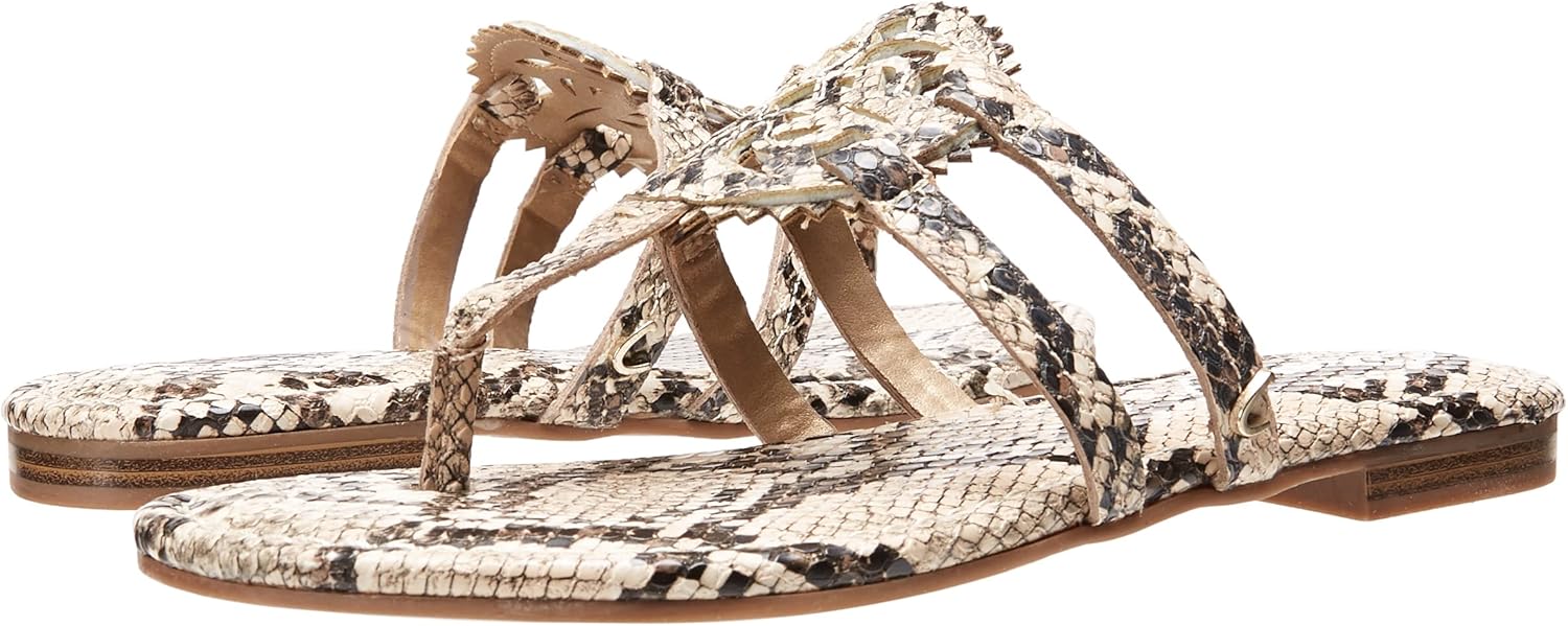 Circus NY Women's, Canyon Sandal 5.5 Black/White Roccia Snake Print