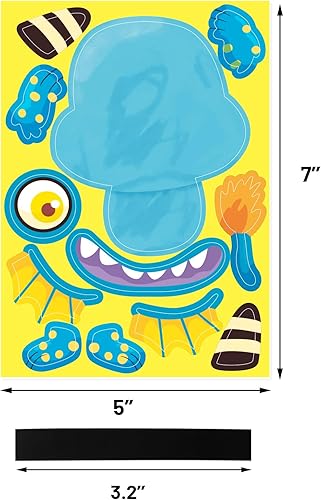 Miniatura 3 de Manualidades de Halloween para niños, imán de espuma de monstruo para actividades de fiesta, paquete de 12