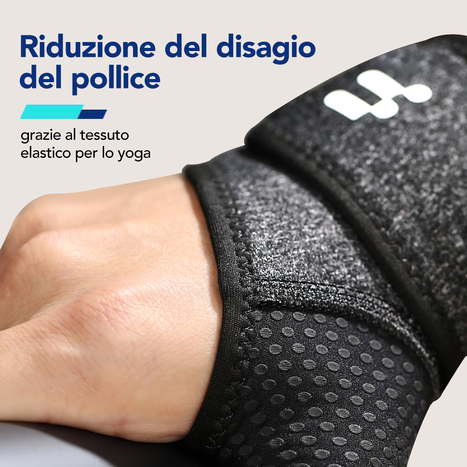 Fitomo Tutore Polso Sinistra con Apertura Morbida del Pollice, Polsiera Tendinite per Tunnel Carpale Distorsioni Artrite Lieve, Polsiera Ortopedica Regolabile per Sport Lavoro Dormire