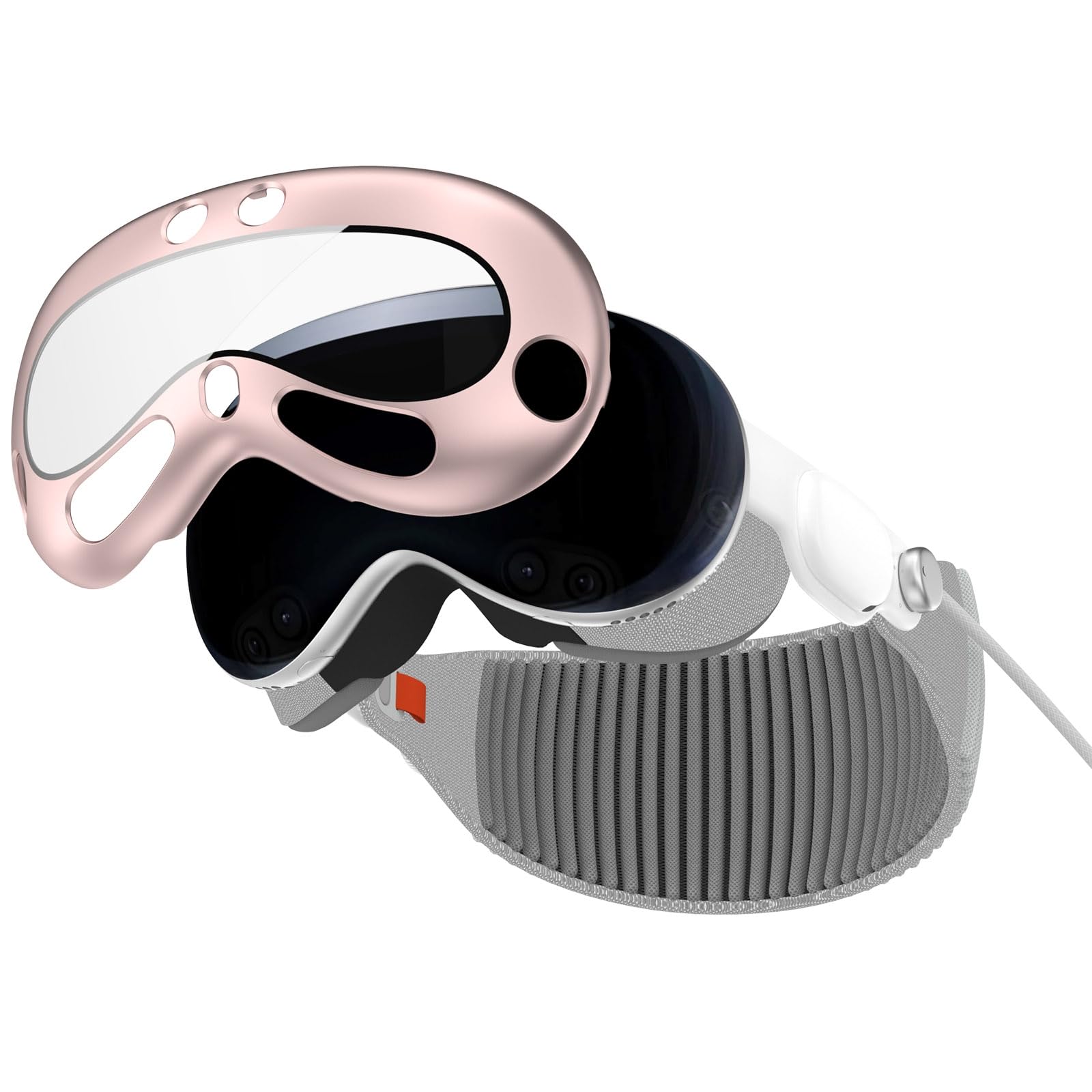 Havilah for Apple Vision Pro PC+ Toughened Film Protective Cover VR Glasses Accessories(Pink)-image-33