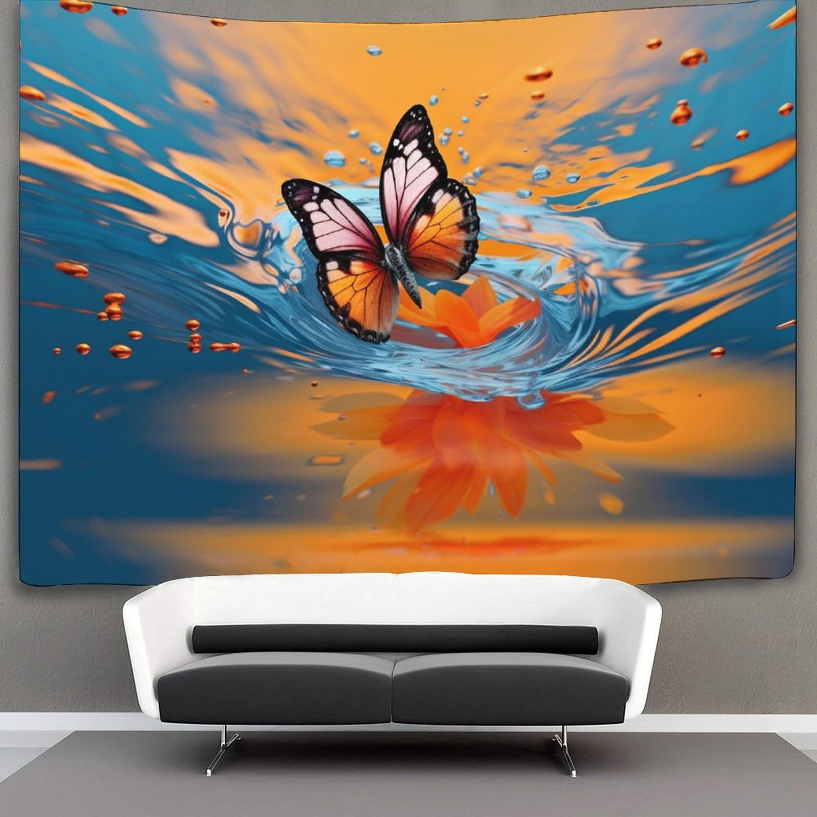 kaiyun Butterfly Tapestry, Art Wall Hanging Decoration for Living Room Bedroom & Dorm 70cmx100cm
