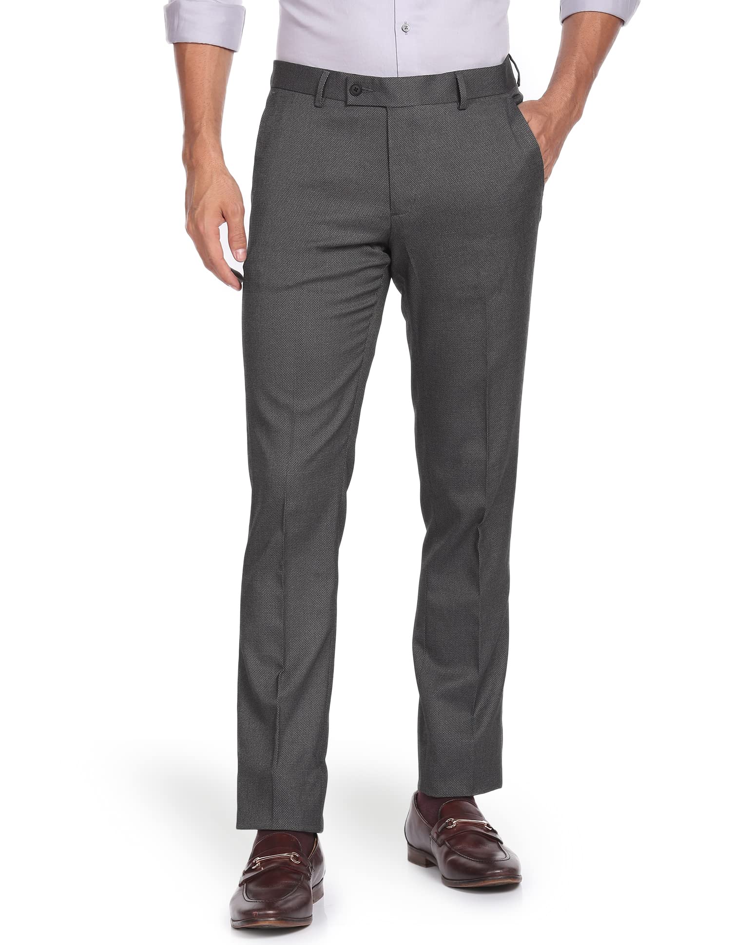 arrow Men's Mid Rise Regular Pants-picture-32