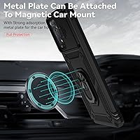 Vista 6 de Yodueiv Funda para Redmi Note 11 Pro 4G5GRedmi Note 11E Pro con protector de pantalla de vidrio templado y cubierta de cámara deslizante, anillo