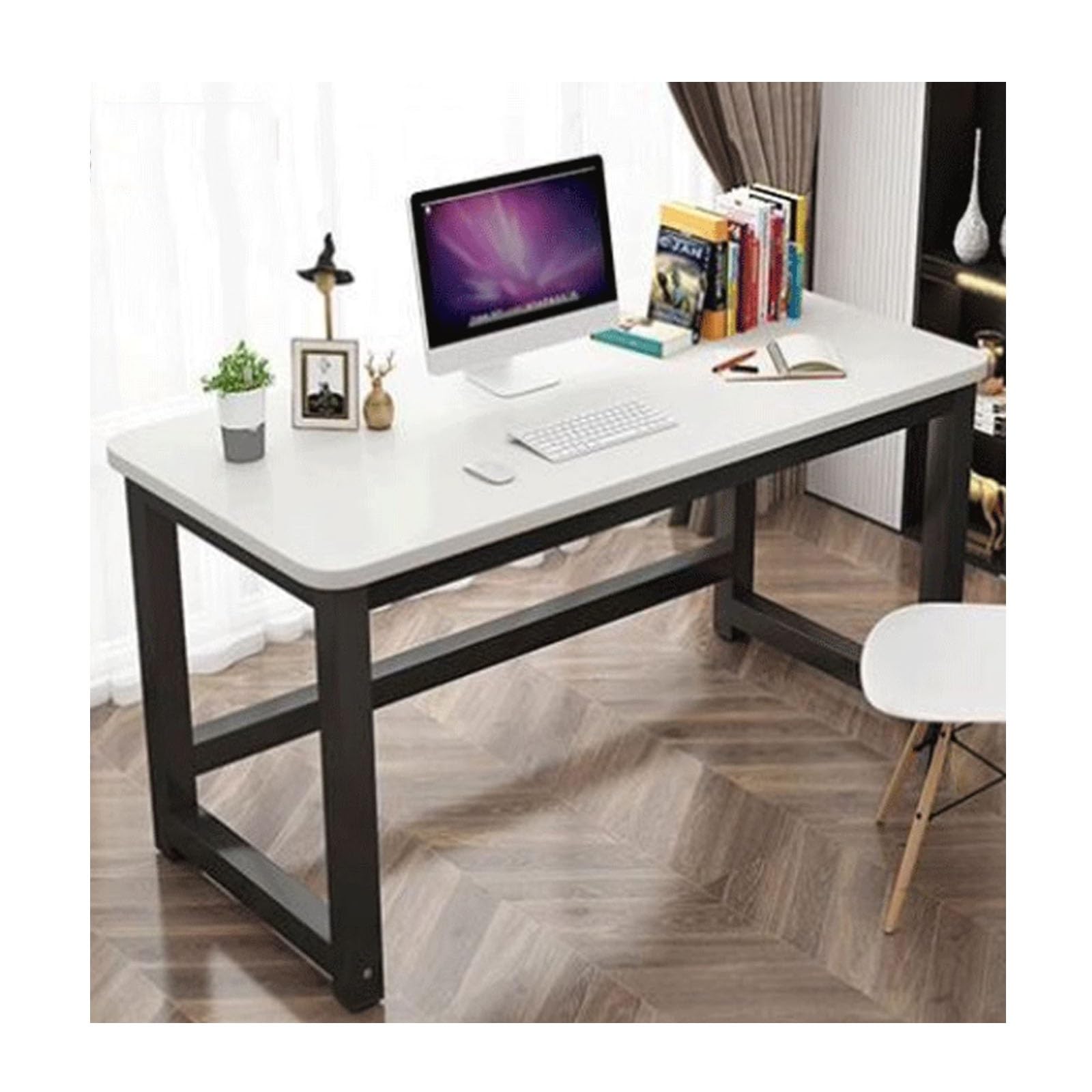 Bureau de télétravail et coiffeuse en teck pour chambre moderne