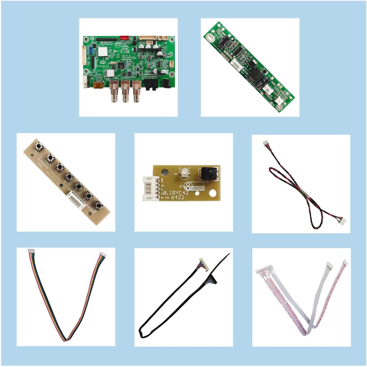 H/D SDI AV USB Audio LVDs Controller Board for 17inch M170ETN01.1 M170ETN01.3 19inch M190ETN01.0 1280x1024 LCD Display