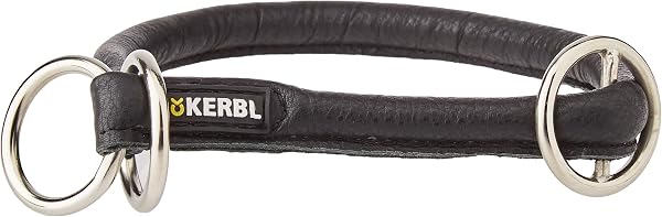 Kerbl Pet Rundleder-Halsband Roma mit Stopper 55cm, 8mm,schwarz - 3