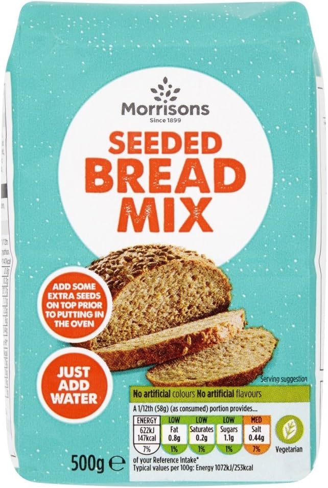 Morrisons Seeded Bread Mix, 500g Amazon.co.uk Grocery