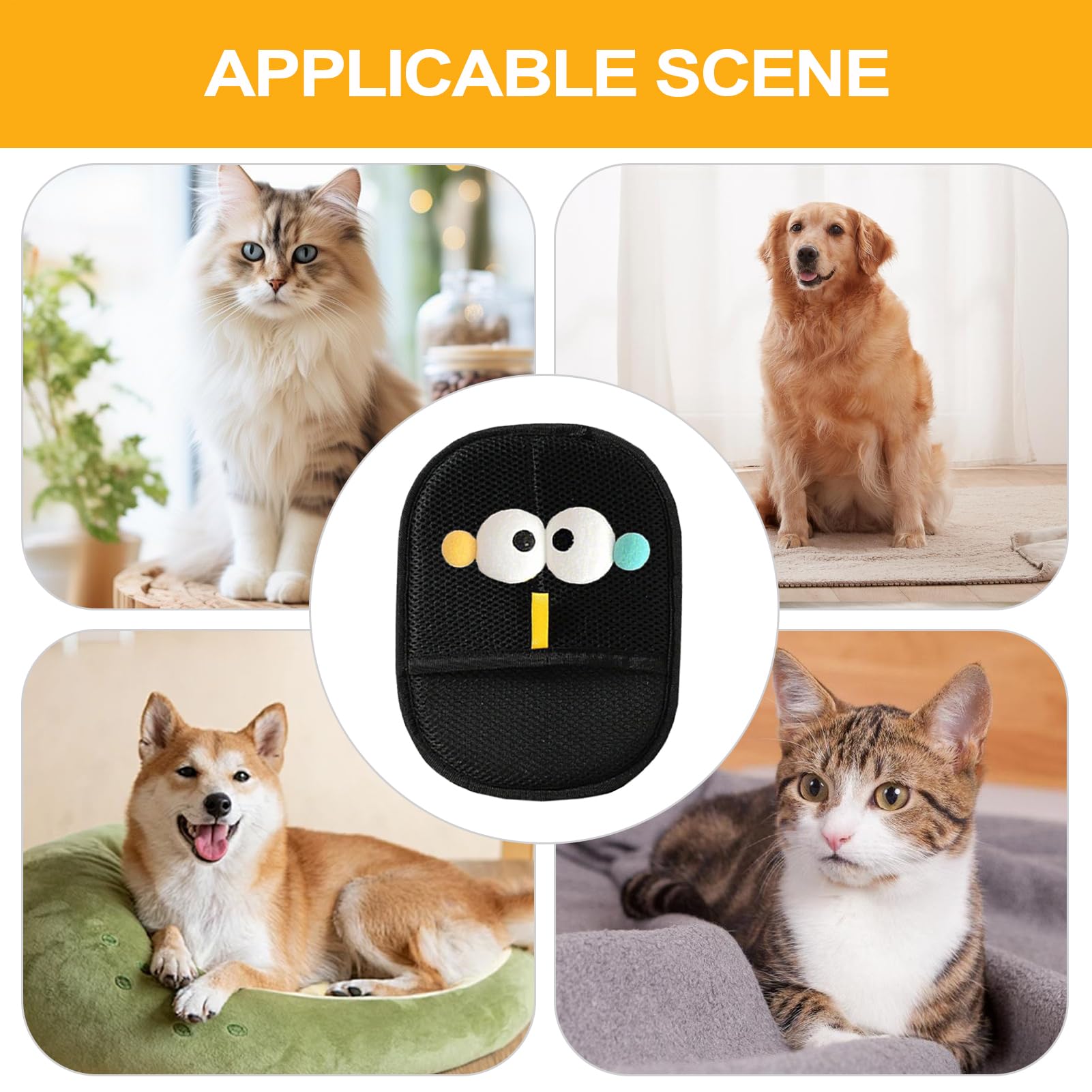 Fell Magnet Handschuh, Katzenhaare Tierhaare Handschuhe Pet Hair Remover, Antistatische Fellpflege Haar Handschuhe Für Katze Hunde Katzen, Für Glattes 