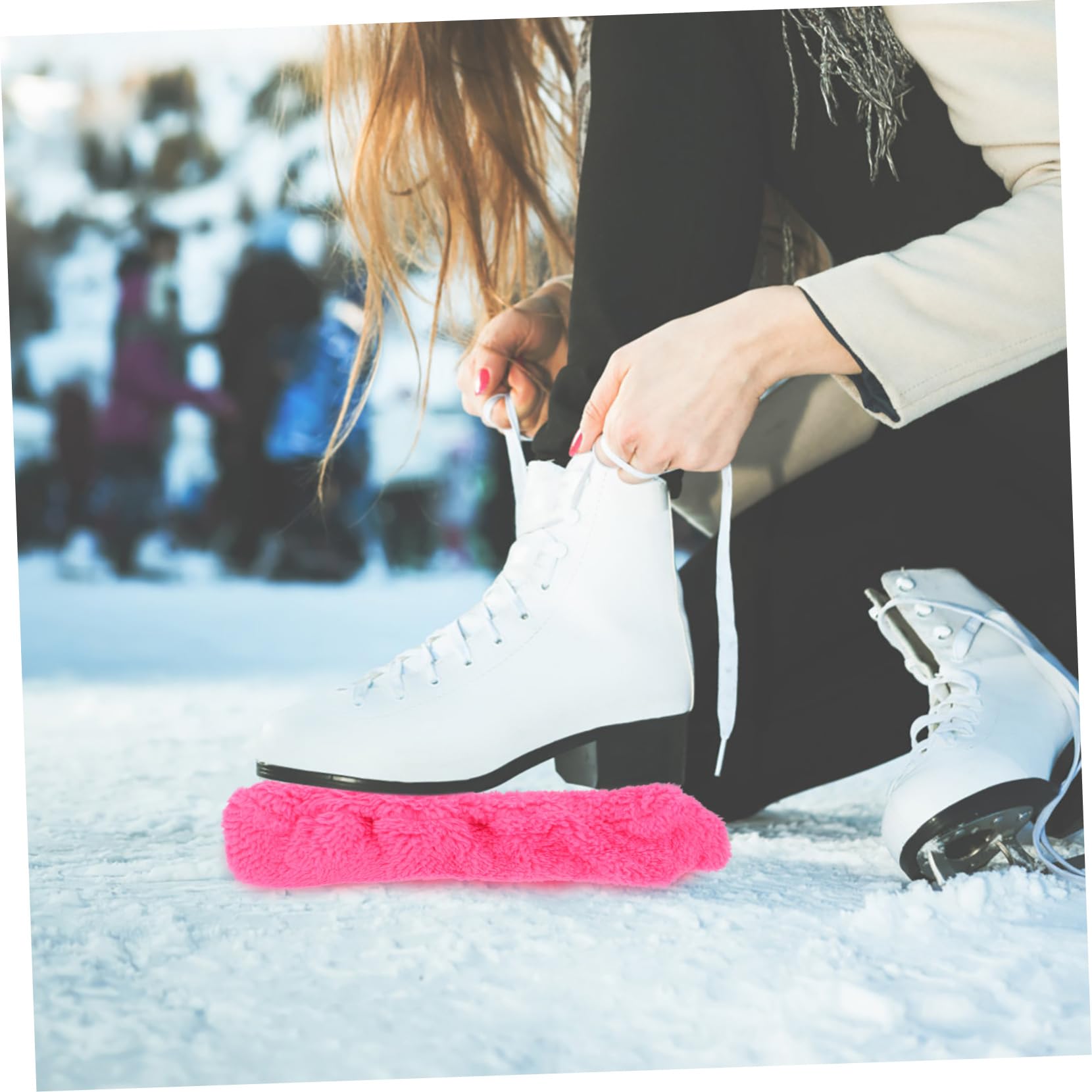 VANZACK 4paires De Lames De Patinage De Manchons Respirants pour Patins Couvre-Lames Résistant à Usure