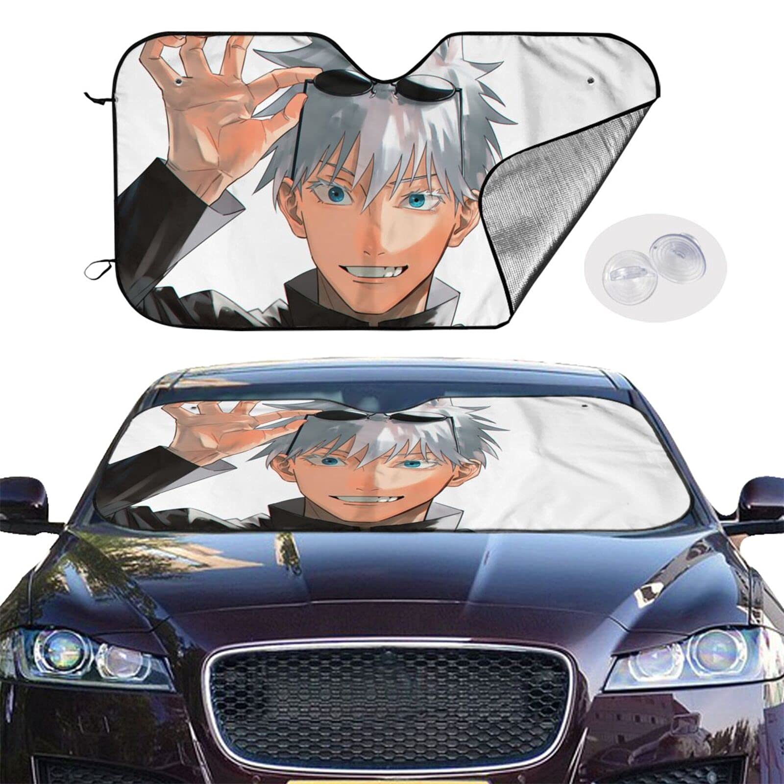 東映アニメキャラ車日差し避け Amazon.co.jp: 呪術廻戦 五条悟 サンシェード 車用 カーシェード