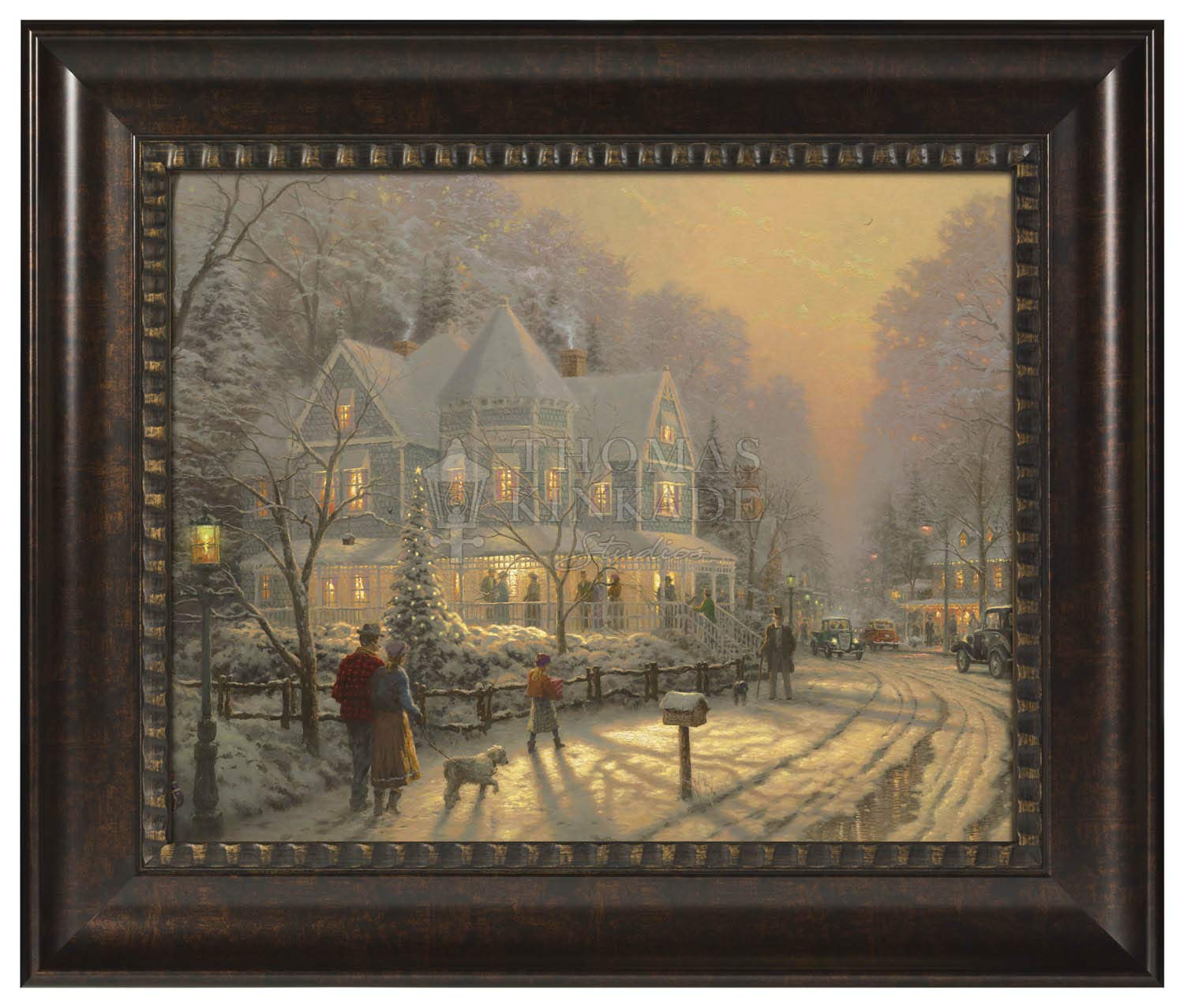 Amazon.com: Thomas Kinkade A Holiday Gathering 22 x 26.5
