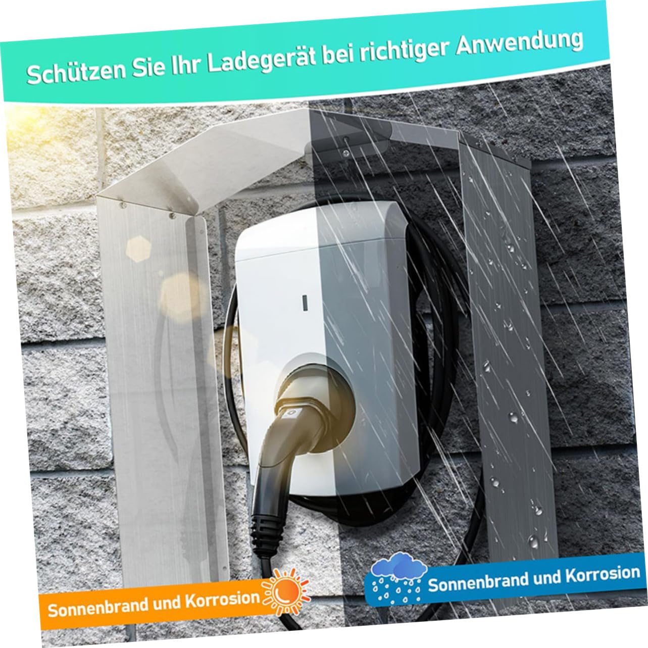 MUCKLILY 1 Set Charging Wall Box Wall Outlet Cover Single Gang Outlet Cover Electric Socket Cover Socket Protector Weatherproof Outlet Cover Outlet Protector Silver