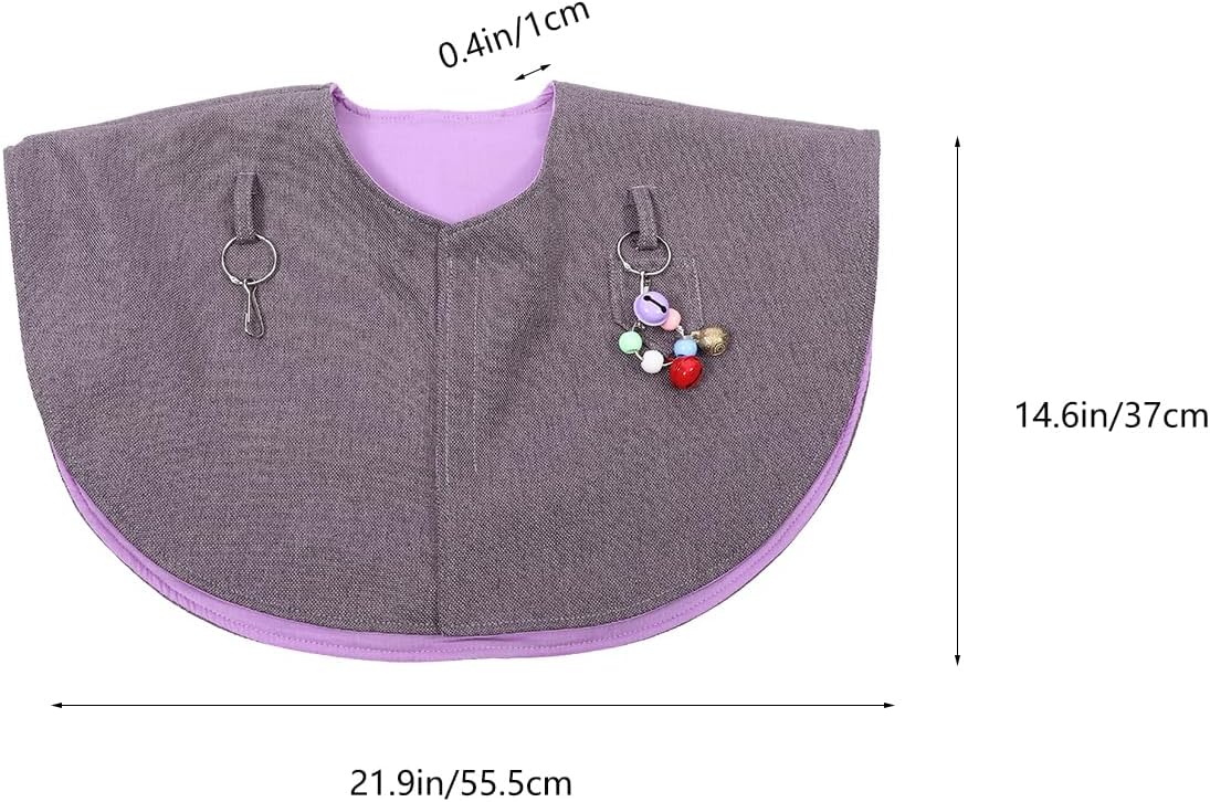 FOMIYES Parrot Shoulders Parrots Diaper Shawl Bird Diaper Shawl -bite Shoulder Pad Bird Shoulder Poop Protector Bird Diaper Pee Pad Parrots Shoulder Cape Clothing Xuan Feng, 55.50X37.00X1.00CM