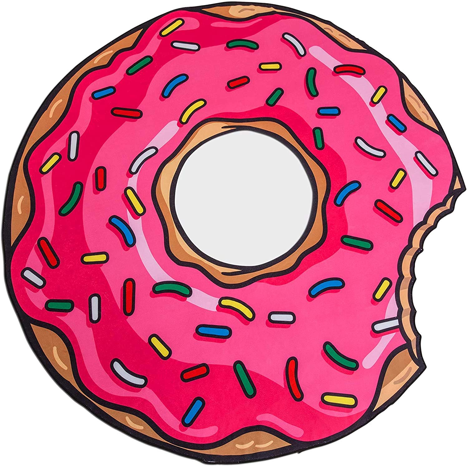 Bigmouth Multi-Coloured Inc Gigantic Frosted Donut Beach Blanket