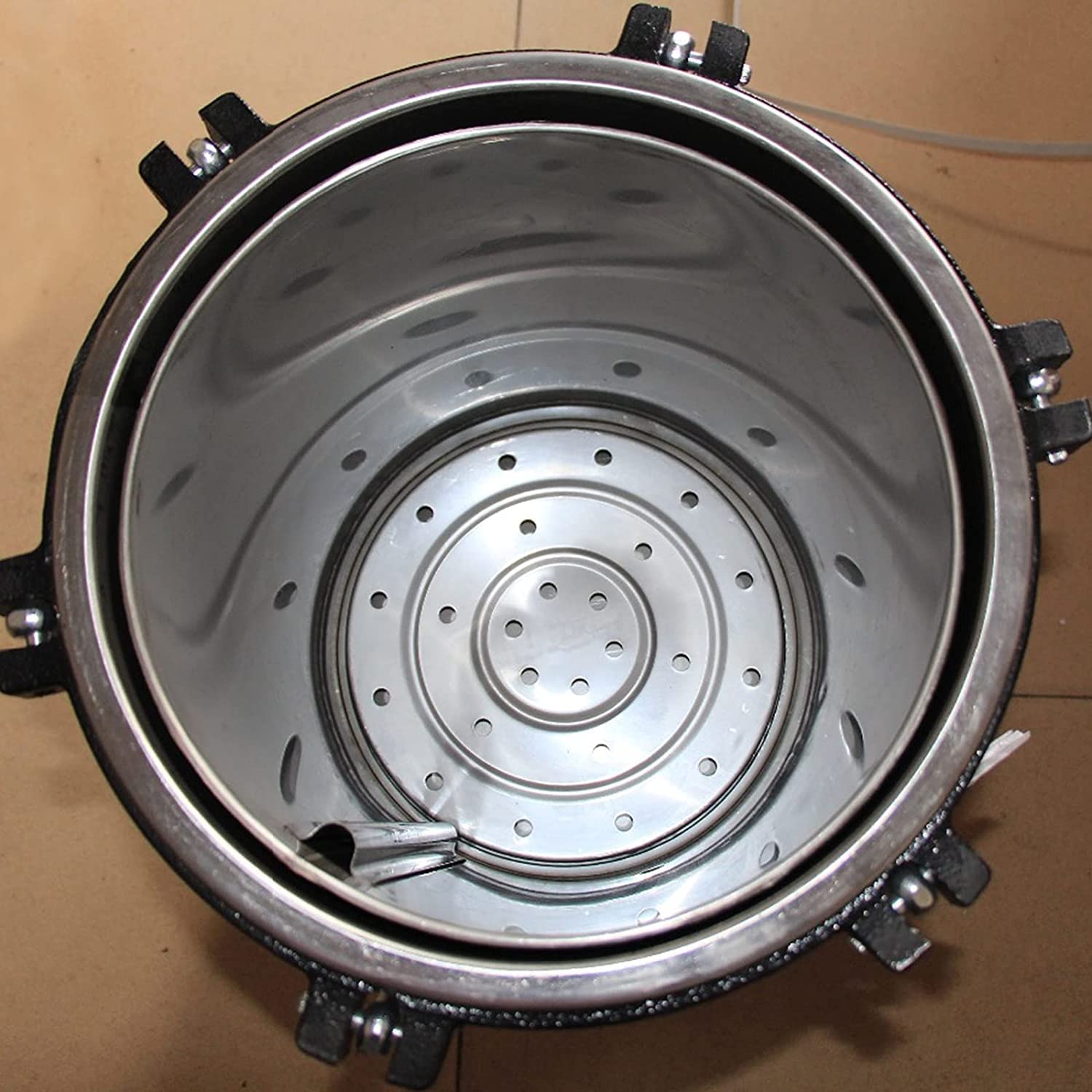 EustomA 24L Portable Autoclave High Pressure Steam Machine Stainless Steel Sterilizer with Timer Temperature Control YX-24LDJ