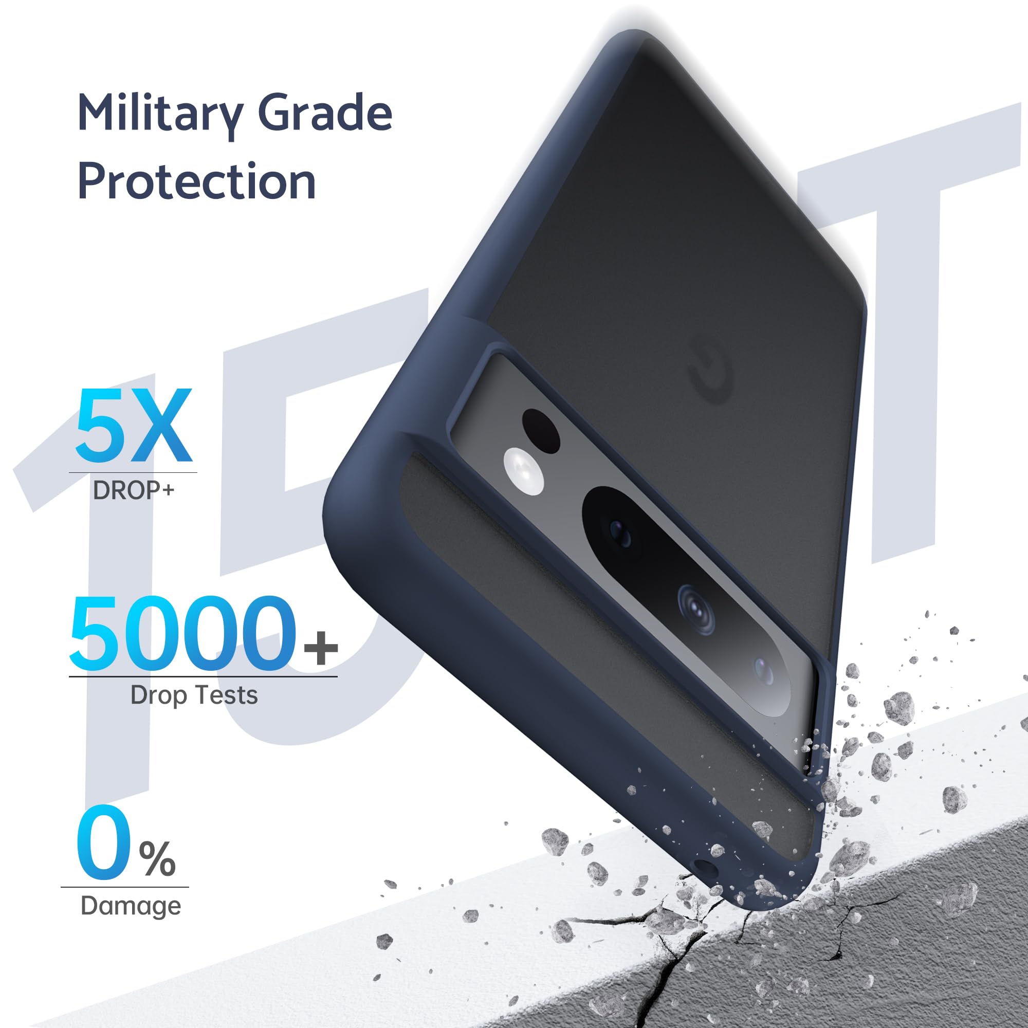 Anqrp Mist Serie Cover per Google Pixel 8 5G, [Opaca Traslucida