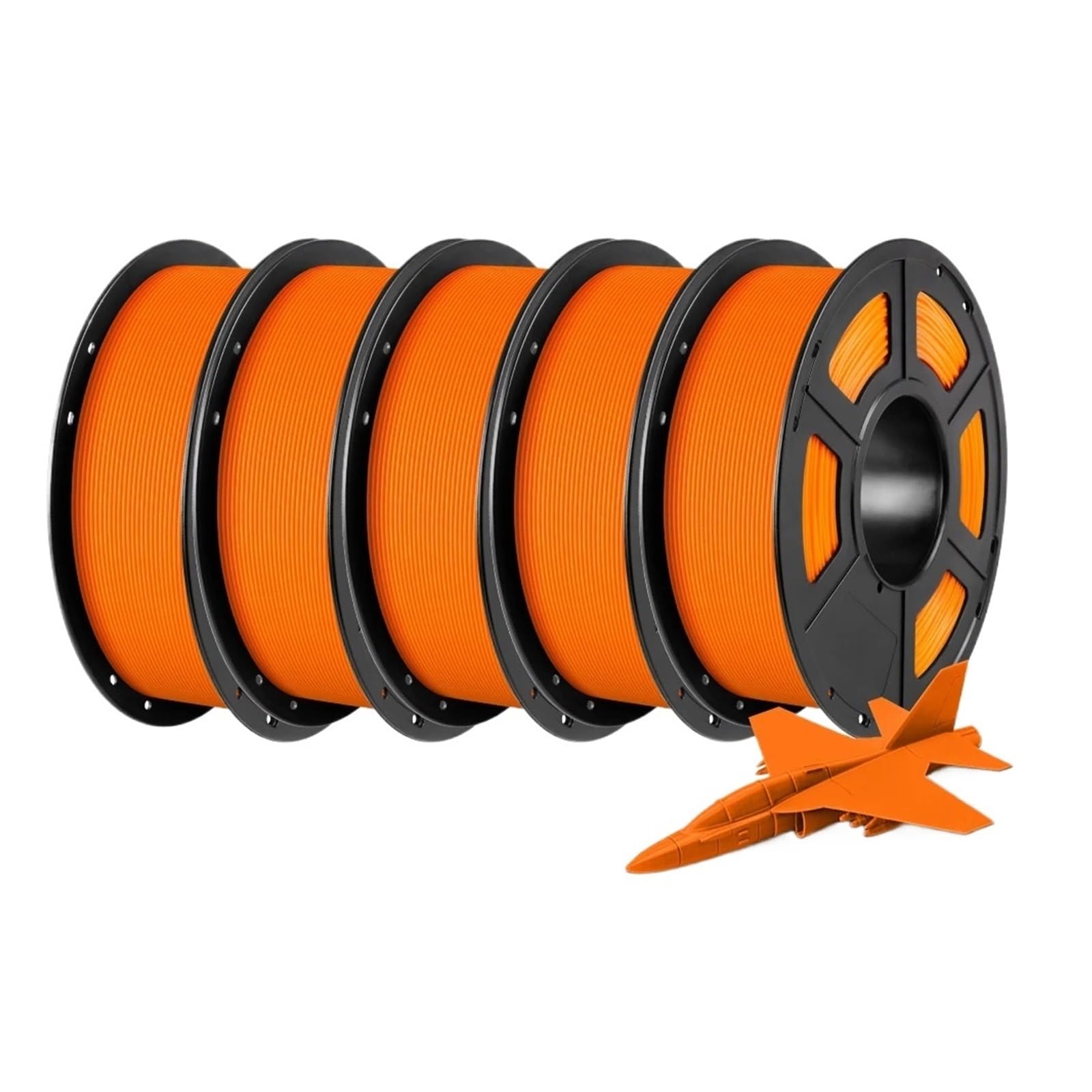 3D-Filament for FDM-Drucker, 1,75 mm, umweltfreundliches Druckmaterial, Ausfall for 5 kg(5kg Orange)