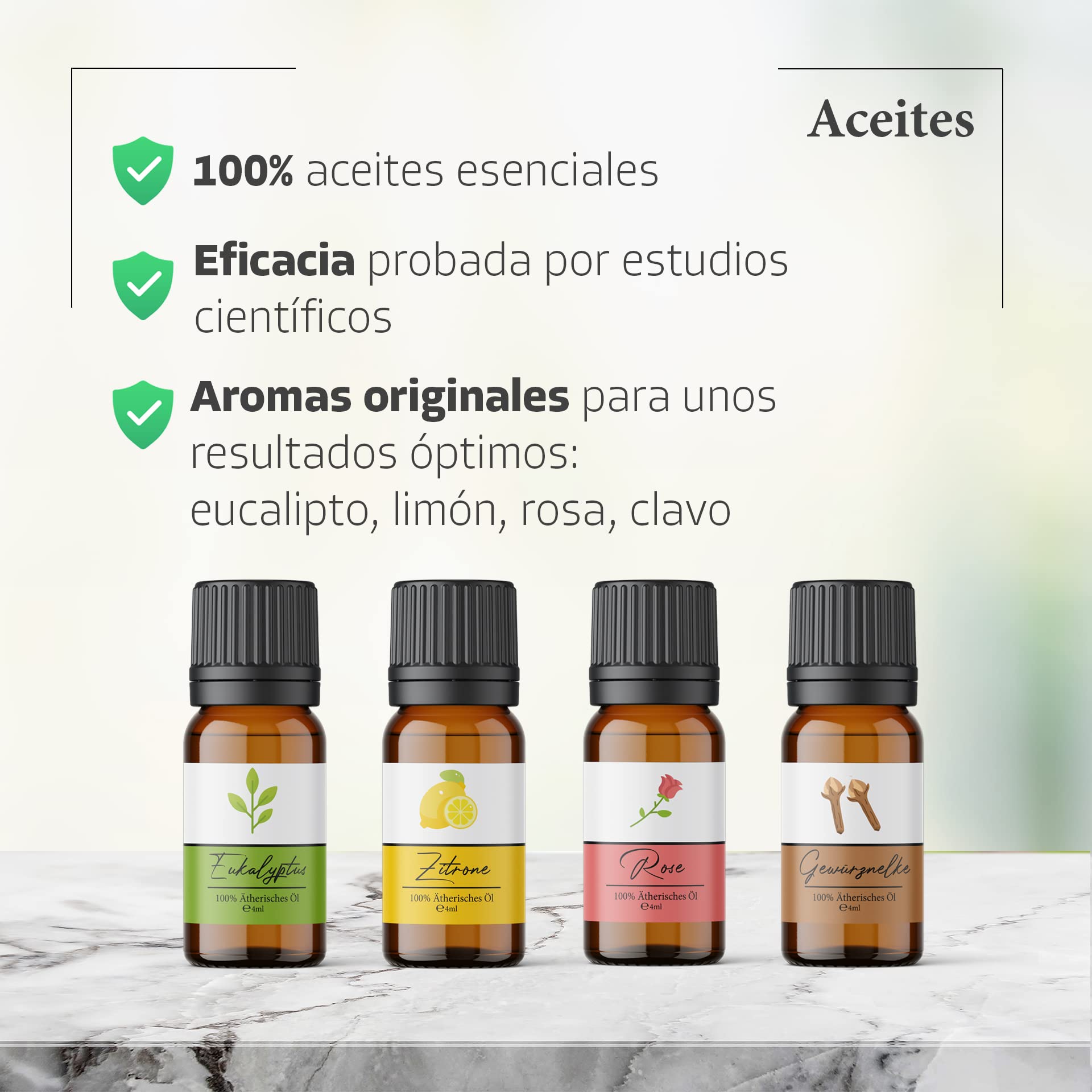 SOS Kit de entrenamiento olfativo 1 con inhaladores nasales – Entrena tu olfato y recuperación olfativa tras la pérdida del olfato – 100% aceites esenciales: eucalipto, rosa, limón y clavo