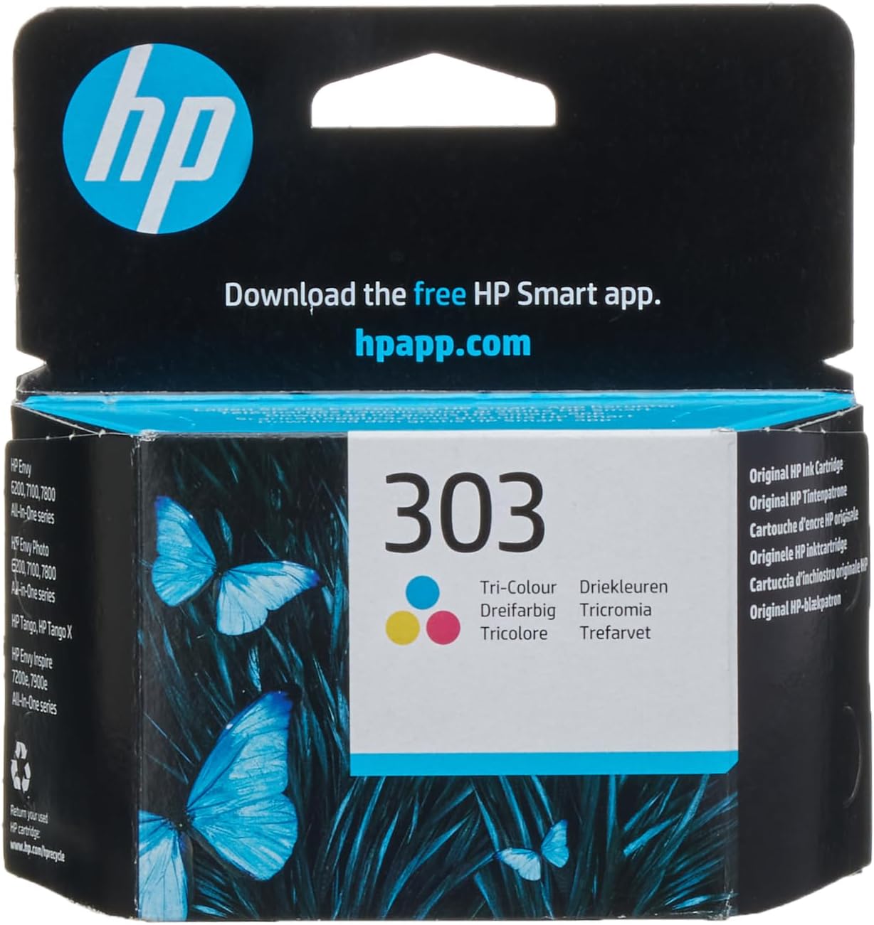 HP T6N01AE ink cartridge 3colors No. 303
