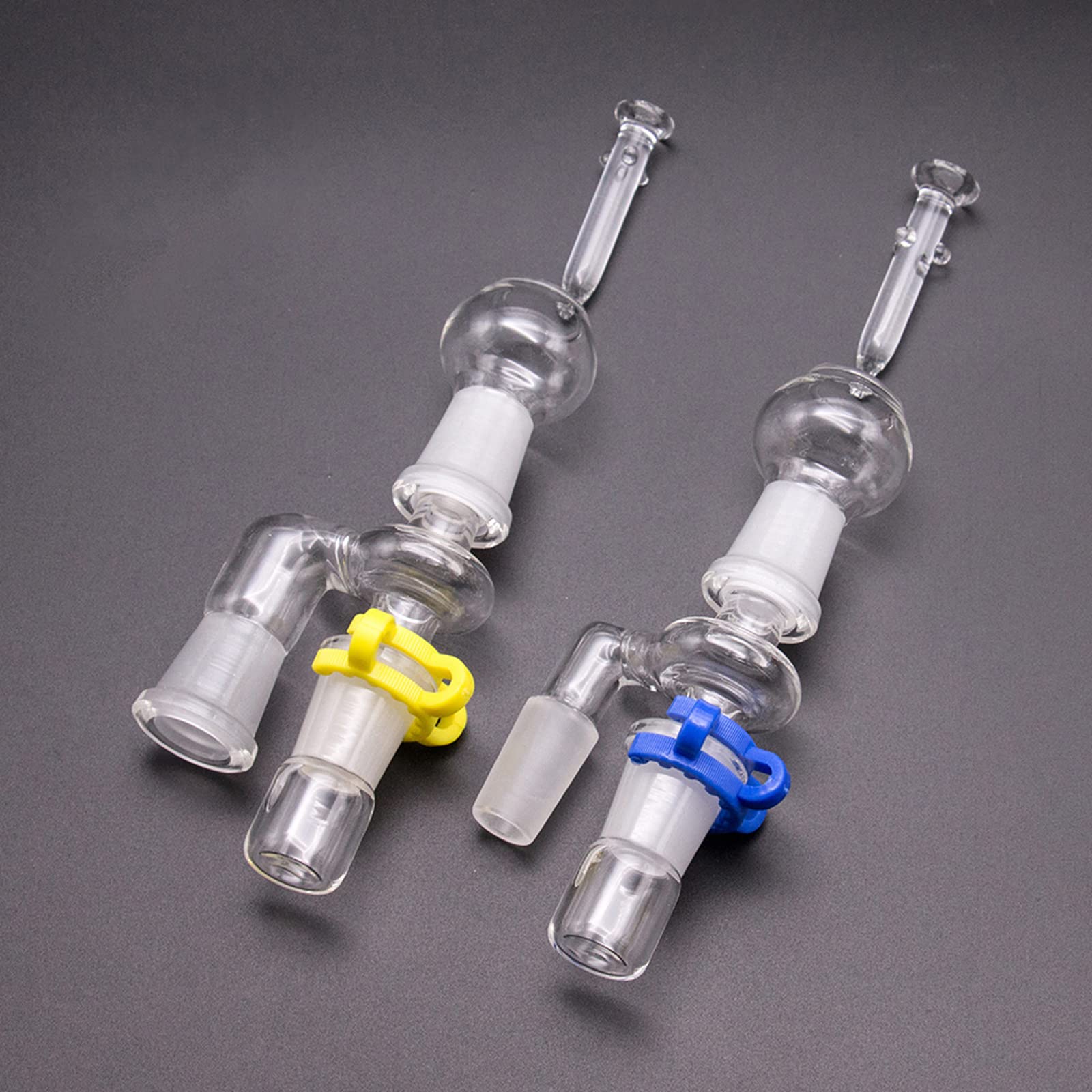 JEUIHAU 32 clips de plástico para juntas cónicas estándar, 14 mm, 19 mm, 24 mm, 29 mm, 4 tamaños y 4 colores