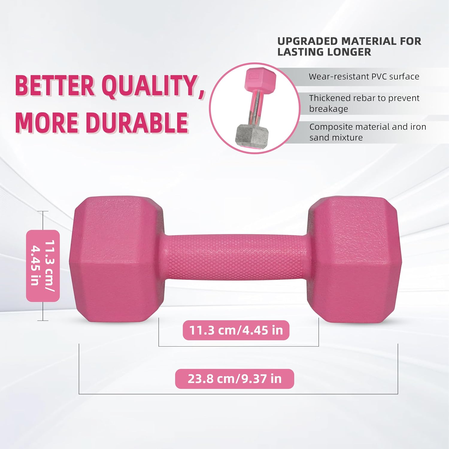 Dumbbell Hand Weight Sets 5/10/15/20/25/36lbs - 5 Colors Options - Exercise & Fitness Free Weights for Women & Men Home Gym Equipment Workouts Strength Training