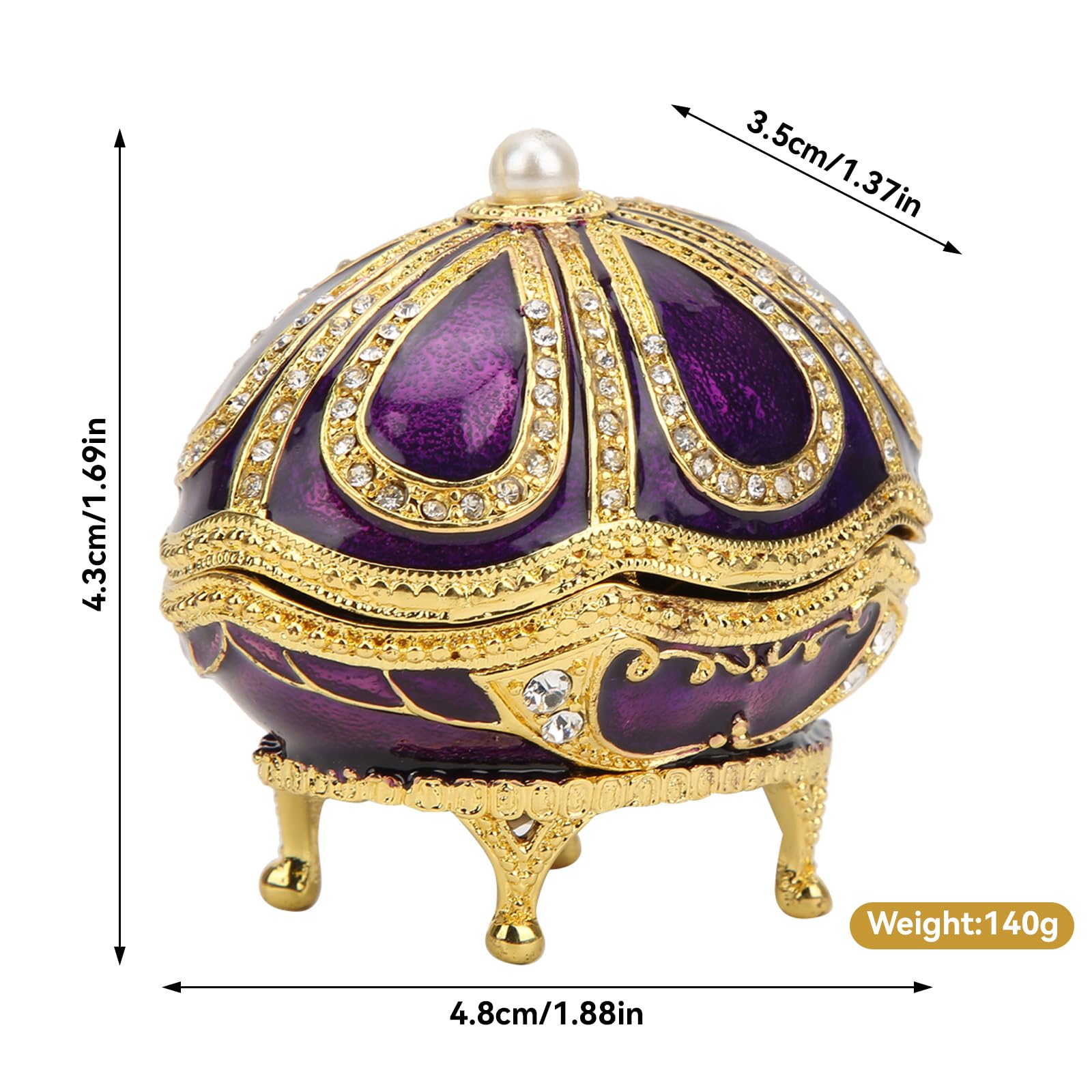 Vintage Sieraden Doos Groene Vogels Faberge Ei Draagbare Trinket Box Rijk Emaille Sprankelende Steentjes Trinket Box Store Luxe Geschenken Romantische Home Decor