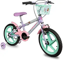 Verden Bicicleta Infantil Casa Magica Da Gabby Aro 16 com cestinha e rodinhas de apoio