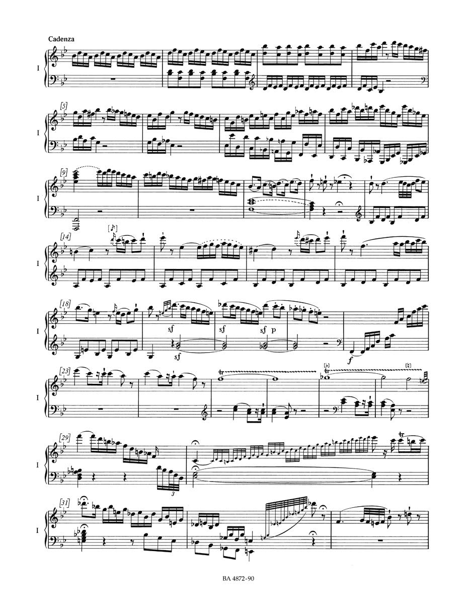 Concerto for Piano No.27 in B-flat major K.595 (Two-Piano Reduction)